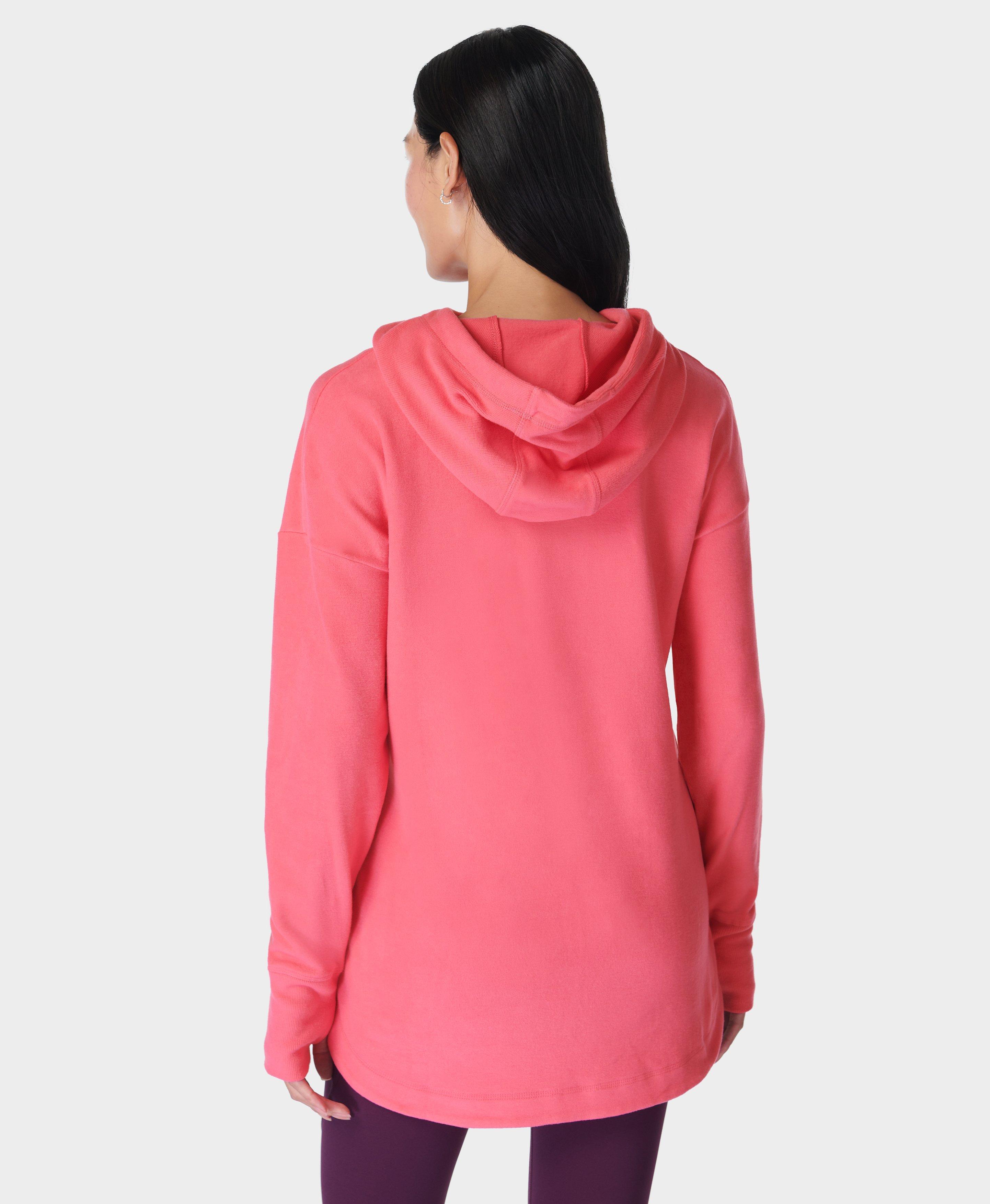 Escape Luxe Fleece Hoodie Sweet Pink Women s Sweaters Hoodies Sweaty Betty