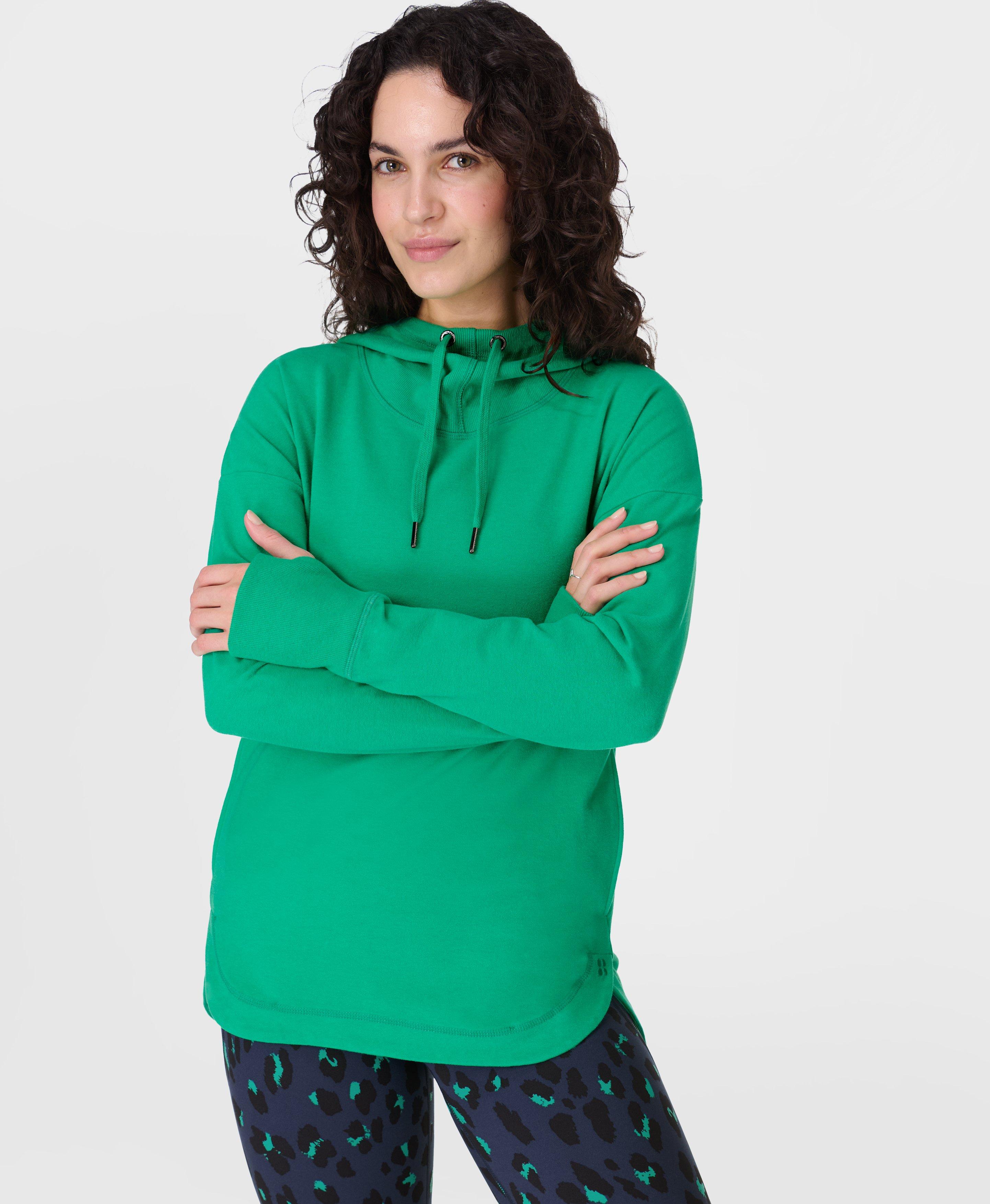 Sweaty Betty Escape Luxe Fleece Hoody, Green, Women's L