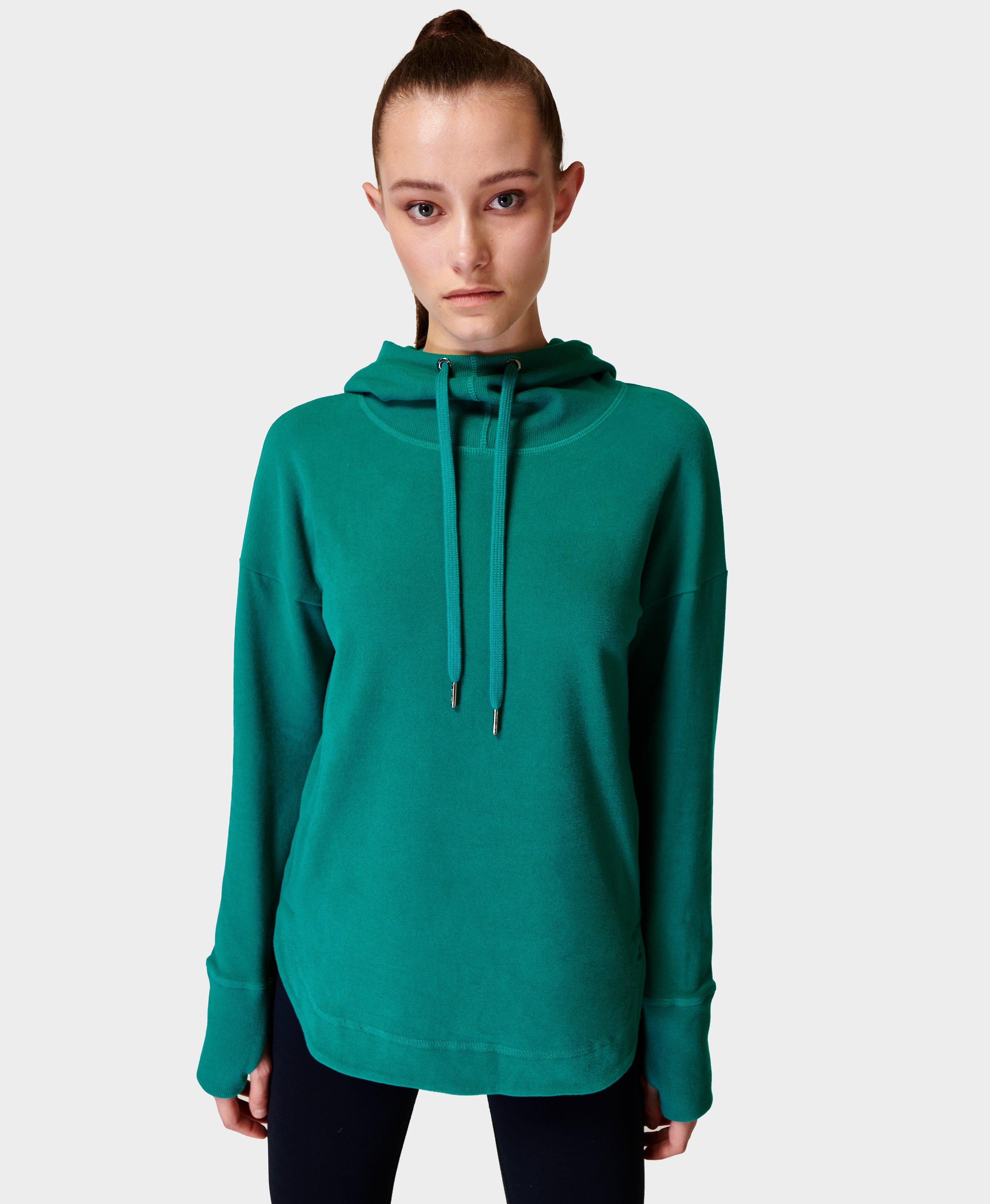 escape luxe fleece cropped hoody