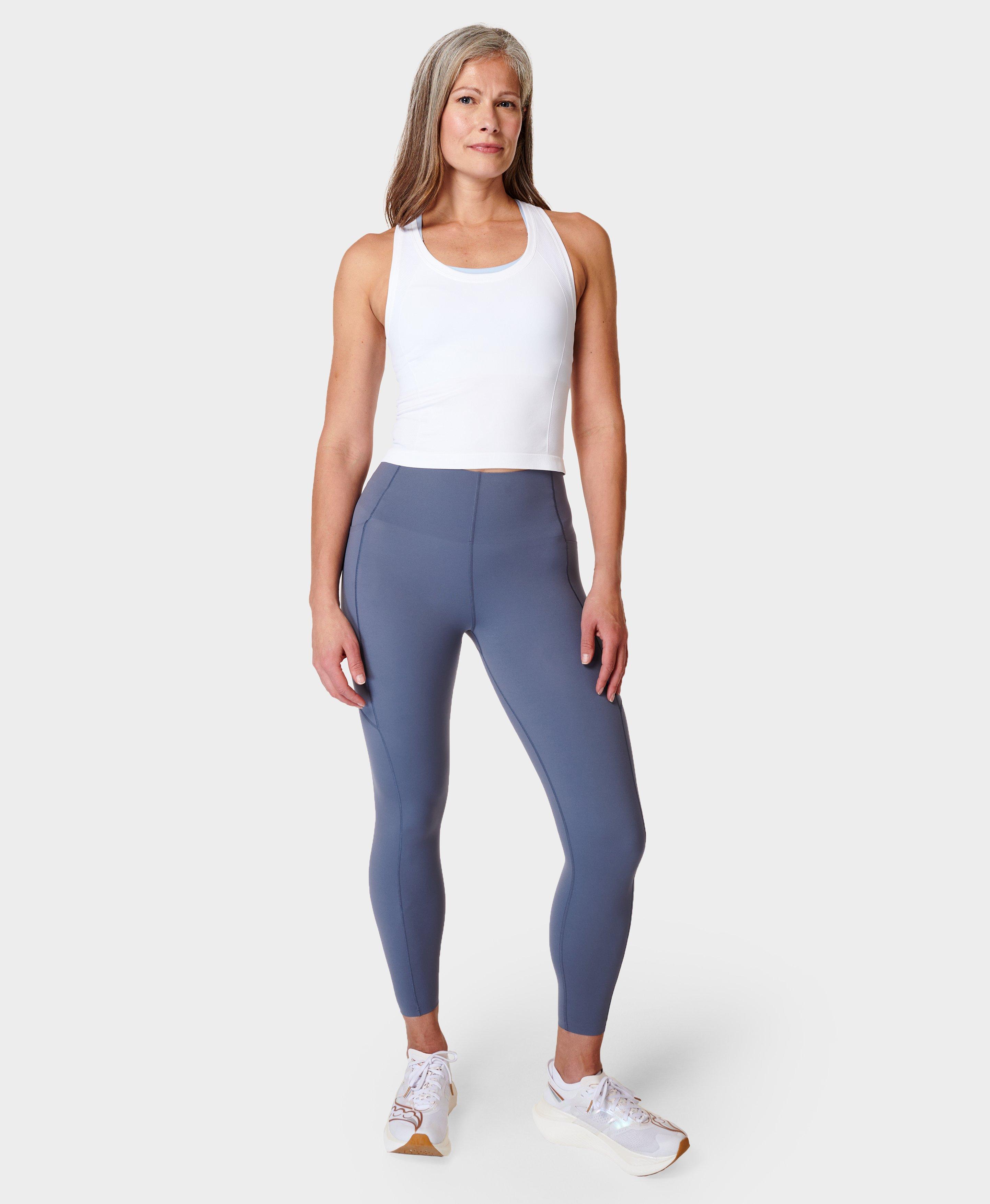 Power UltraSculpt High-Waisted 7/8 Workout Leggings - Endless Blue, Women's Leggings