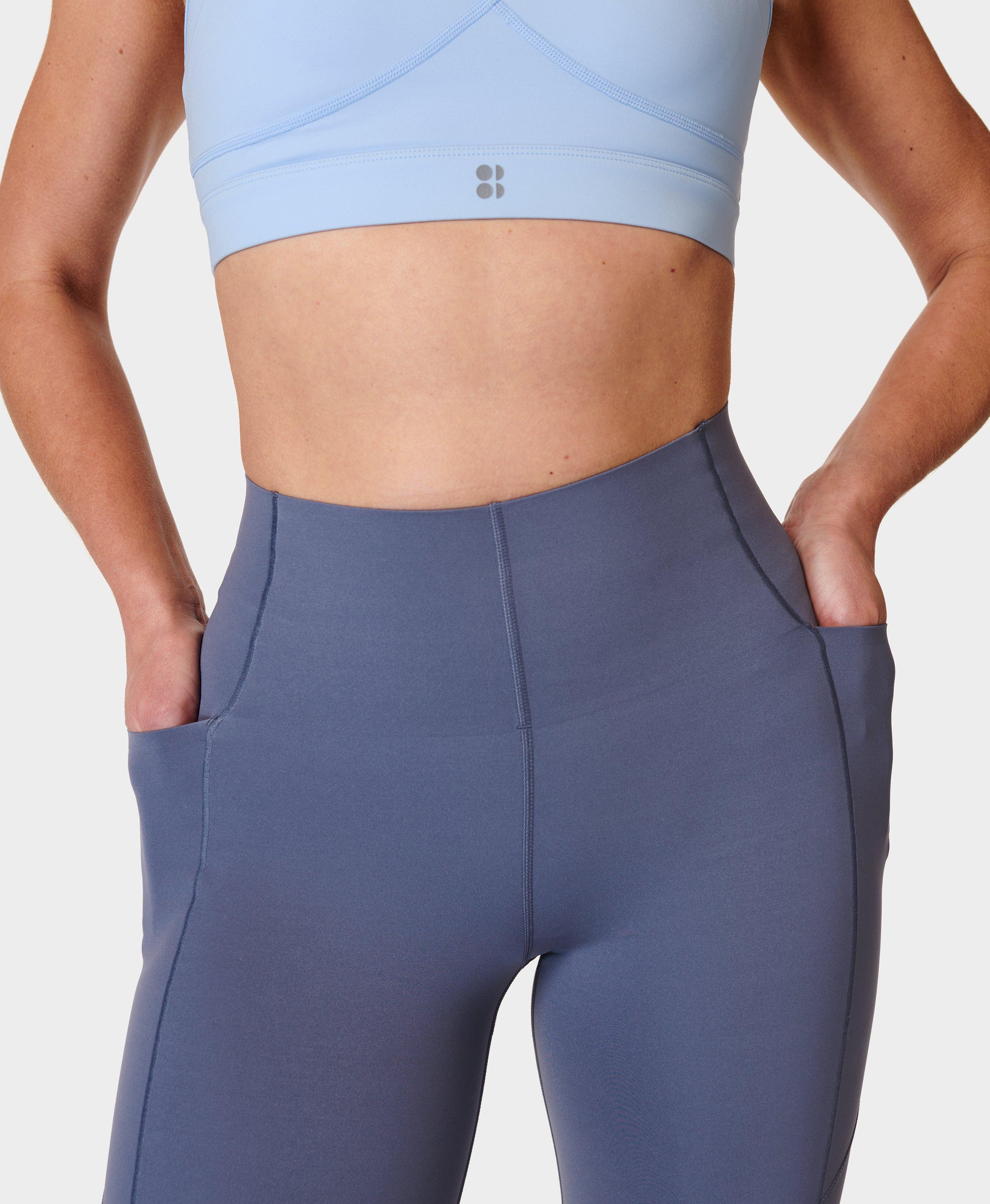 Nike Yoga luxe cropped leggings in blue