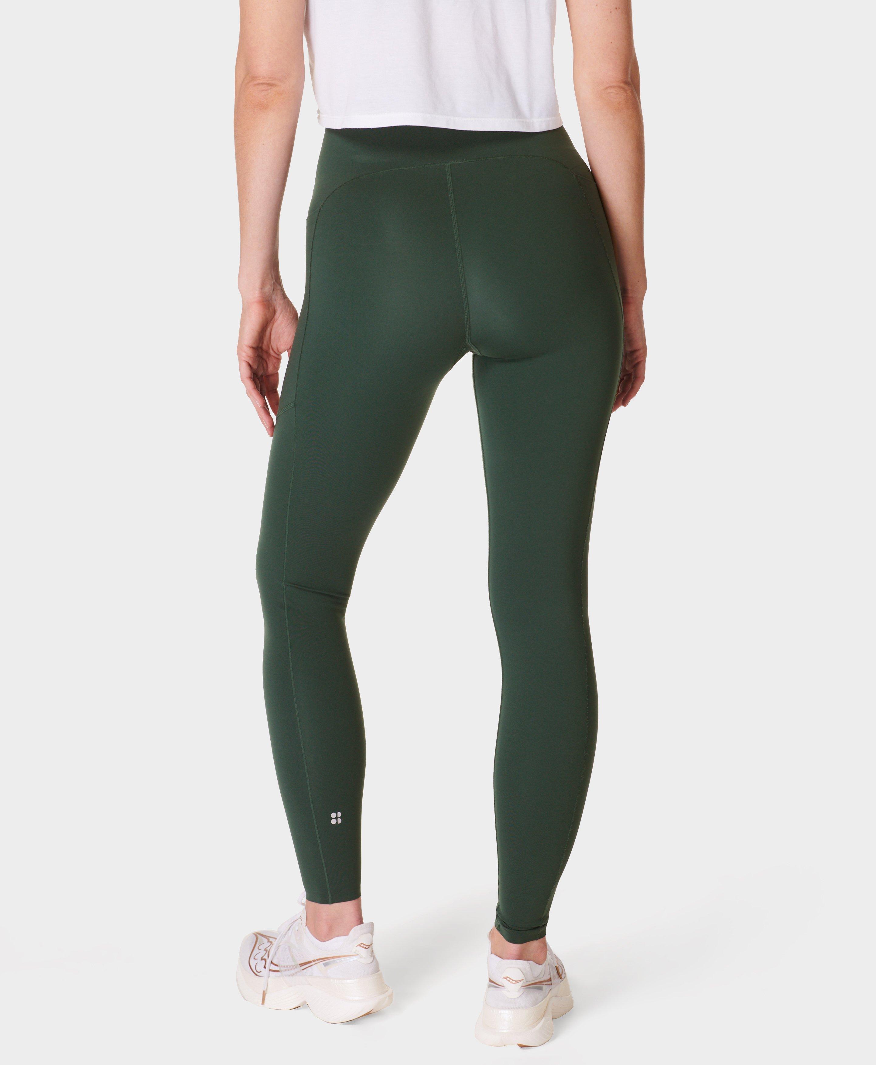 Rock Paper Scissors Premium Gym wear/Active Wear Tights Strechable Leggings  Yoga Pants Gym Tight Geometric Green