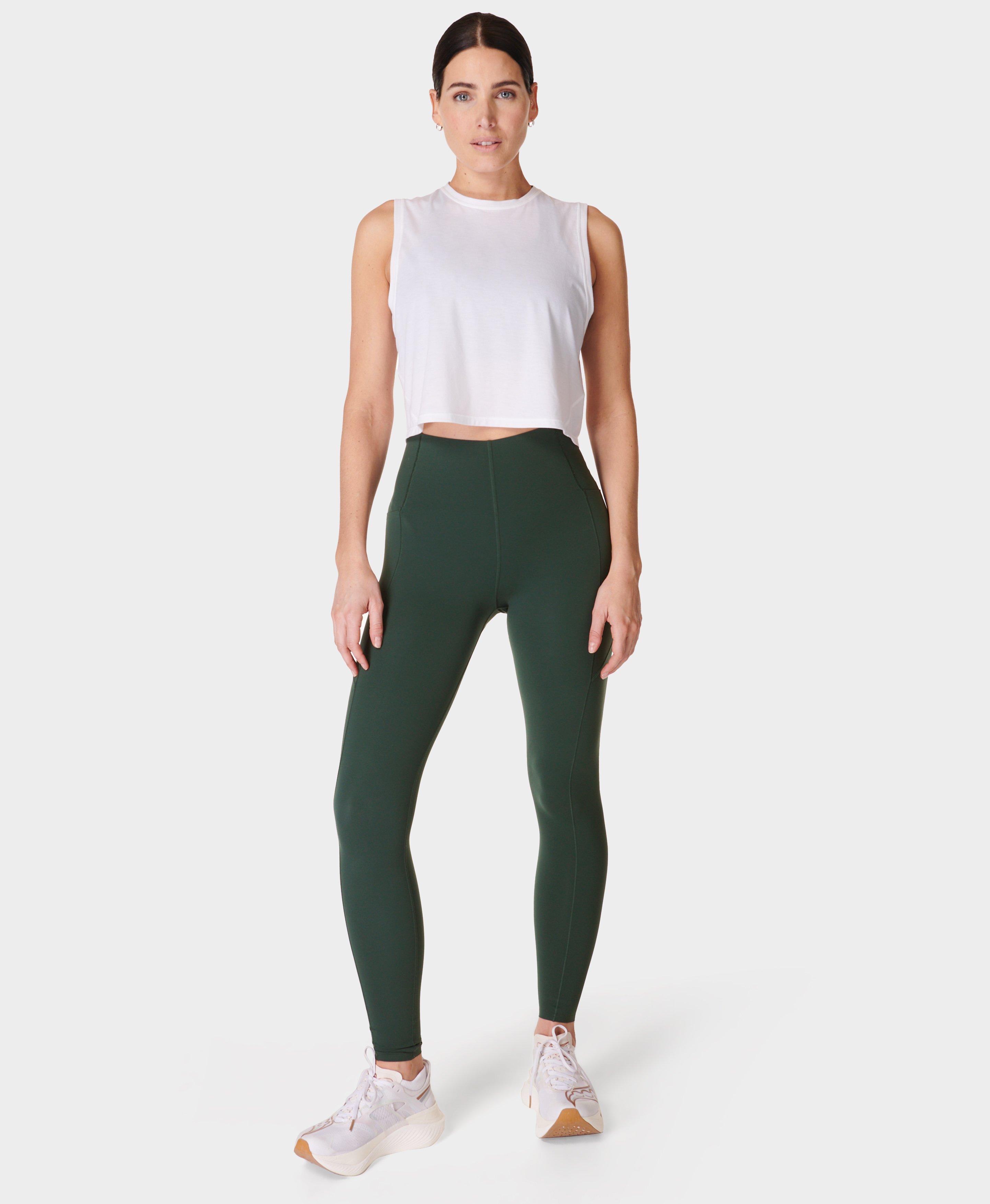 Power UltraSculpt High-Waisted Gym Leggings - Trek Green, Women's Leggings