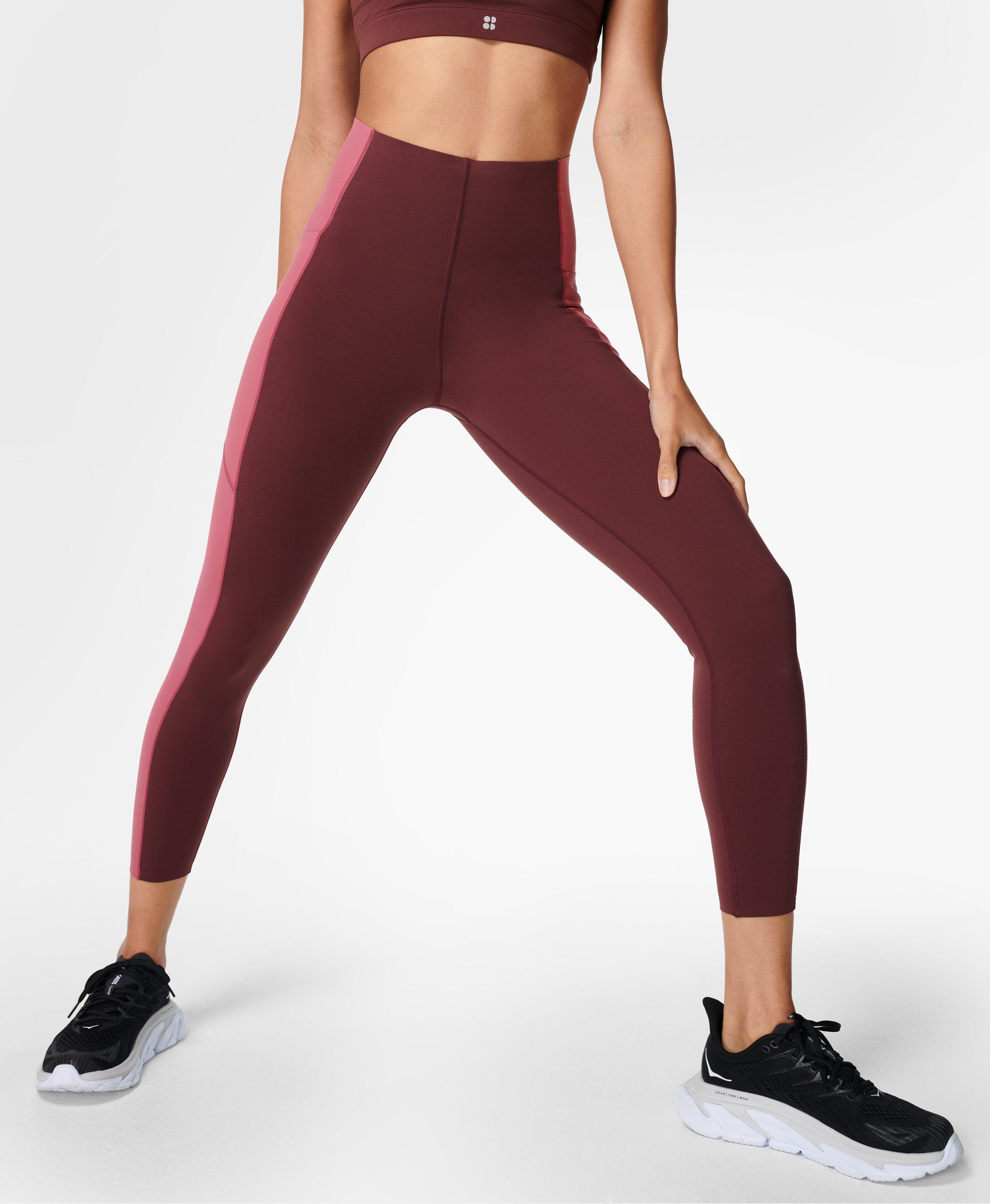 Sweaty Betty Power Workout Leggings 7/8 Length in Retro Red discount Print