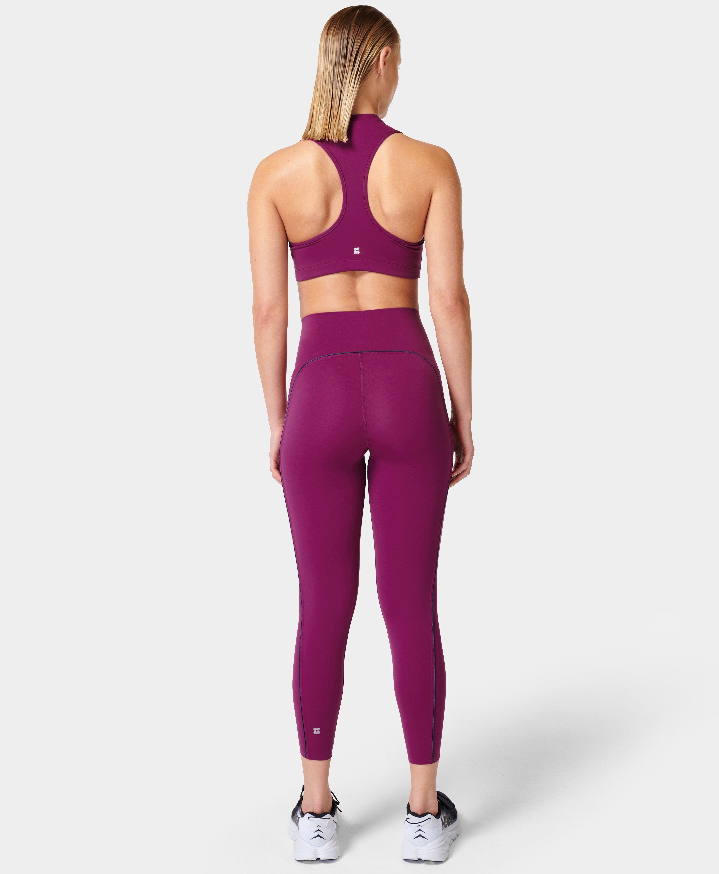 NEW Sweaty Betty outlets Supersoft Pocket 7/8 Leggings in Plum Pink