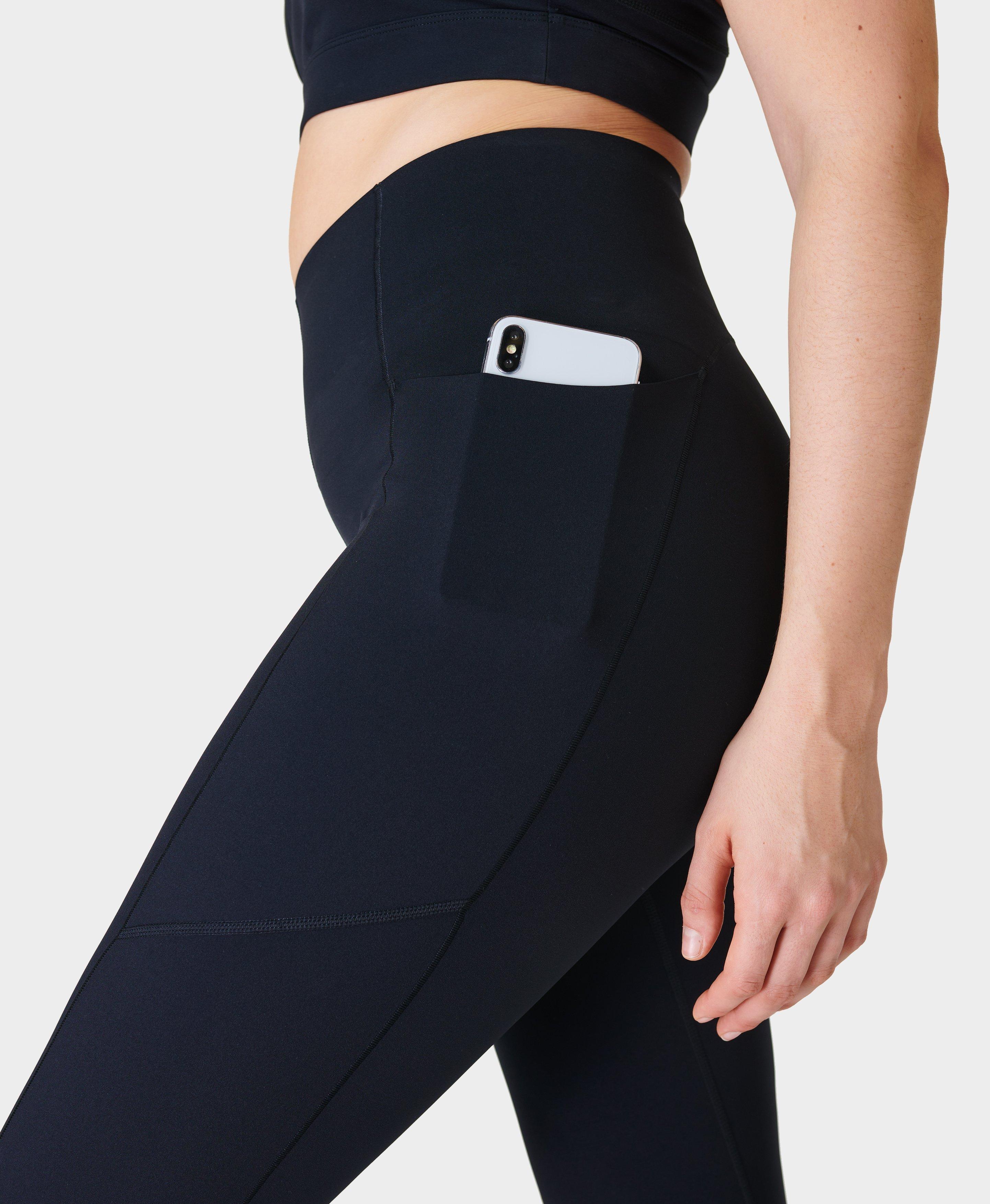 High Rise Yoga Pants With Side Pockets