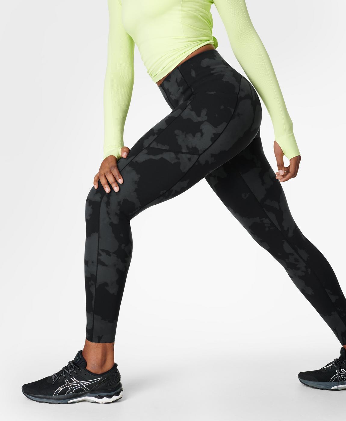 Power UltraSculpt High-Waisted Workout Leggings - Black Fade Print, Women's  Leggings
