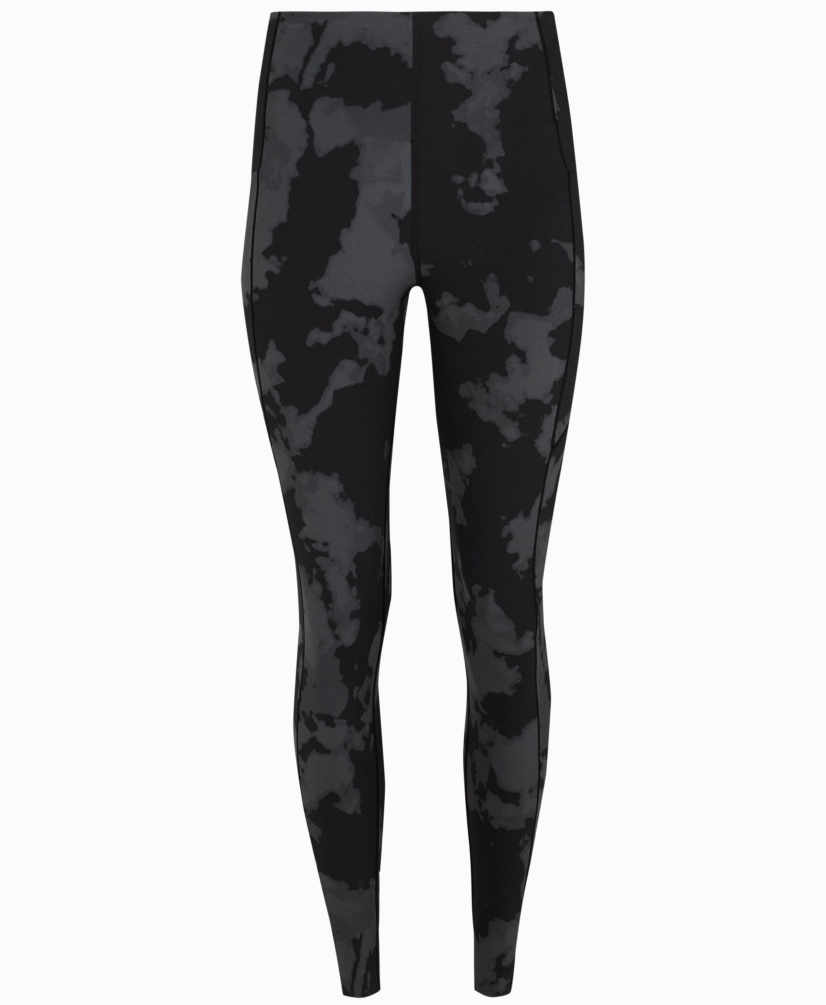 Power UltraSculpt High-Waisted Workout Leggings - Black Fade Print, Women's Leggings