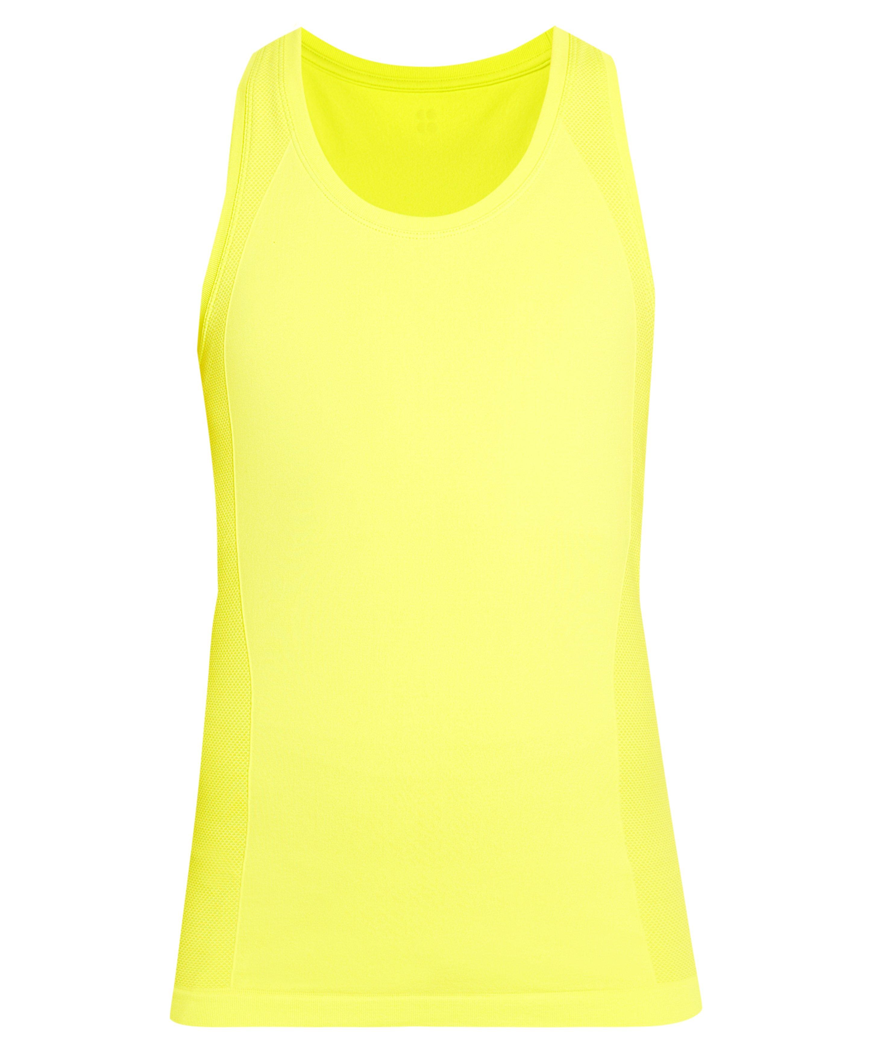 Athlete Seamless Gym Tank - Acid Yellow | Women's Vests | Sweaty Betty