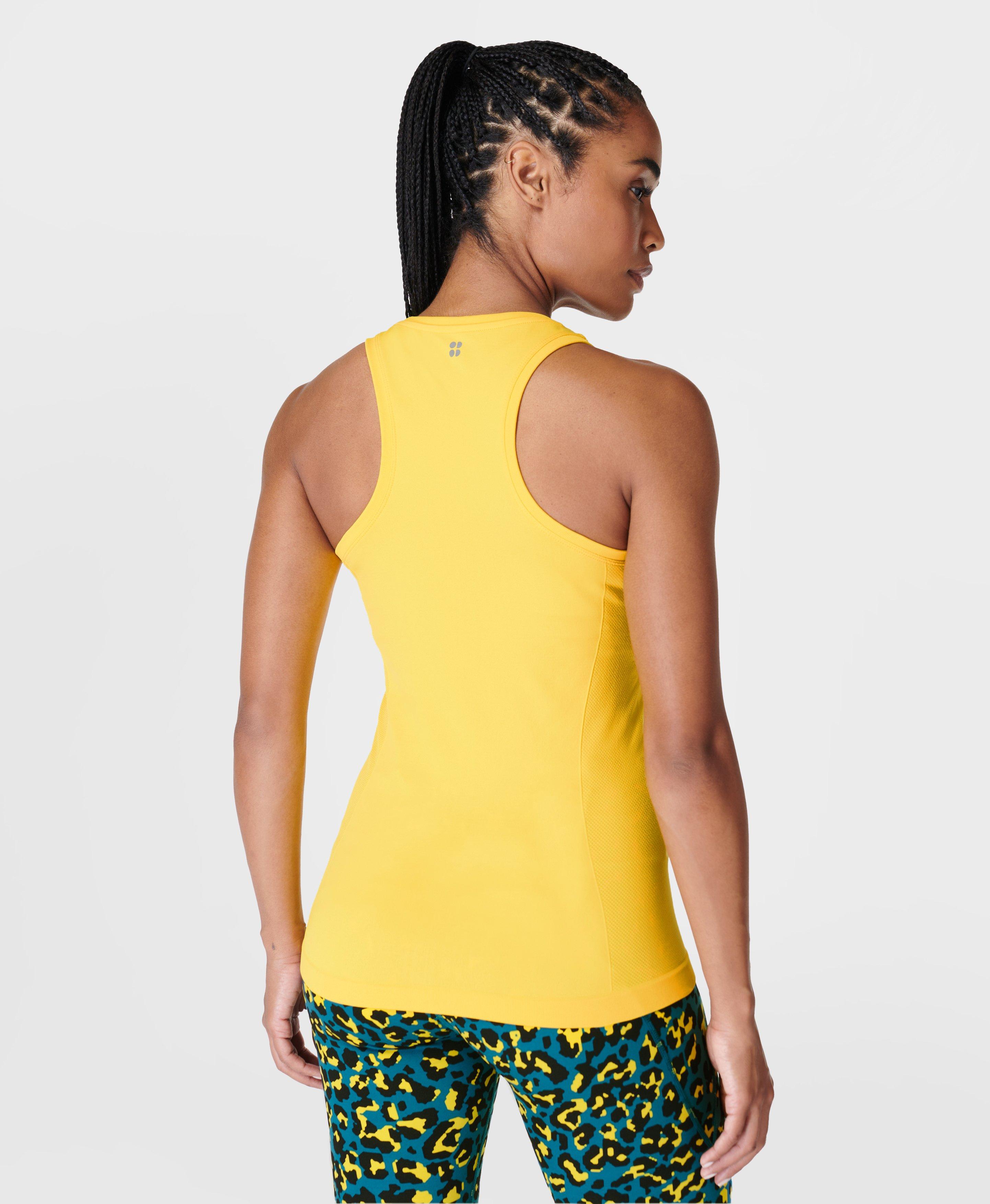 Athlete Seamless Workout Tank- apolloyellow | Women's Tanks |  www.sweatybetty.com