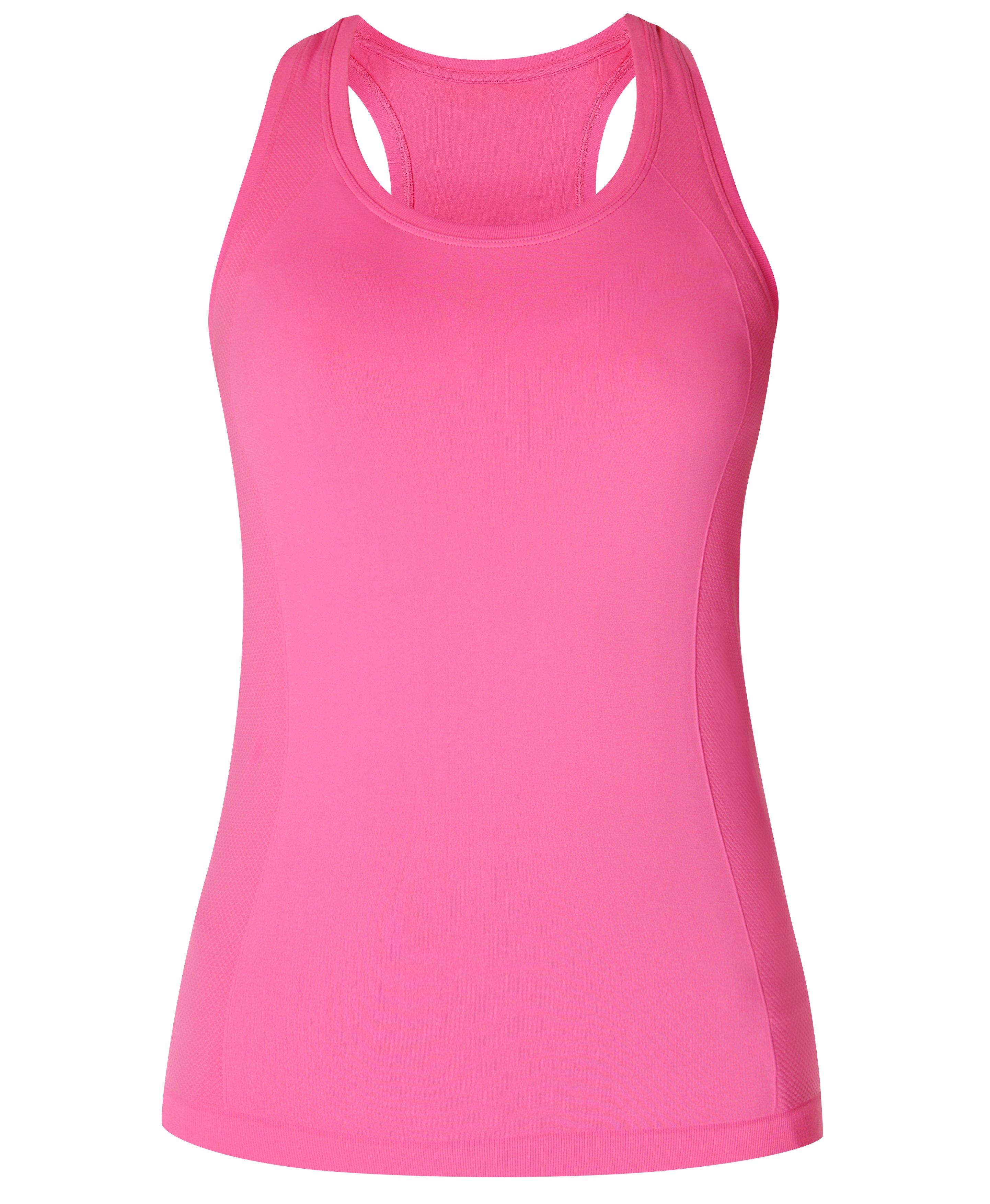 Athlete Seamless Gym Vest Camellia Pink Women s Vests Sweaty Betty