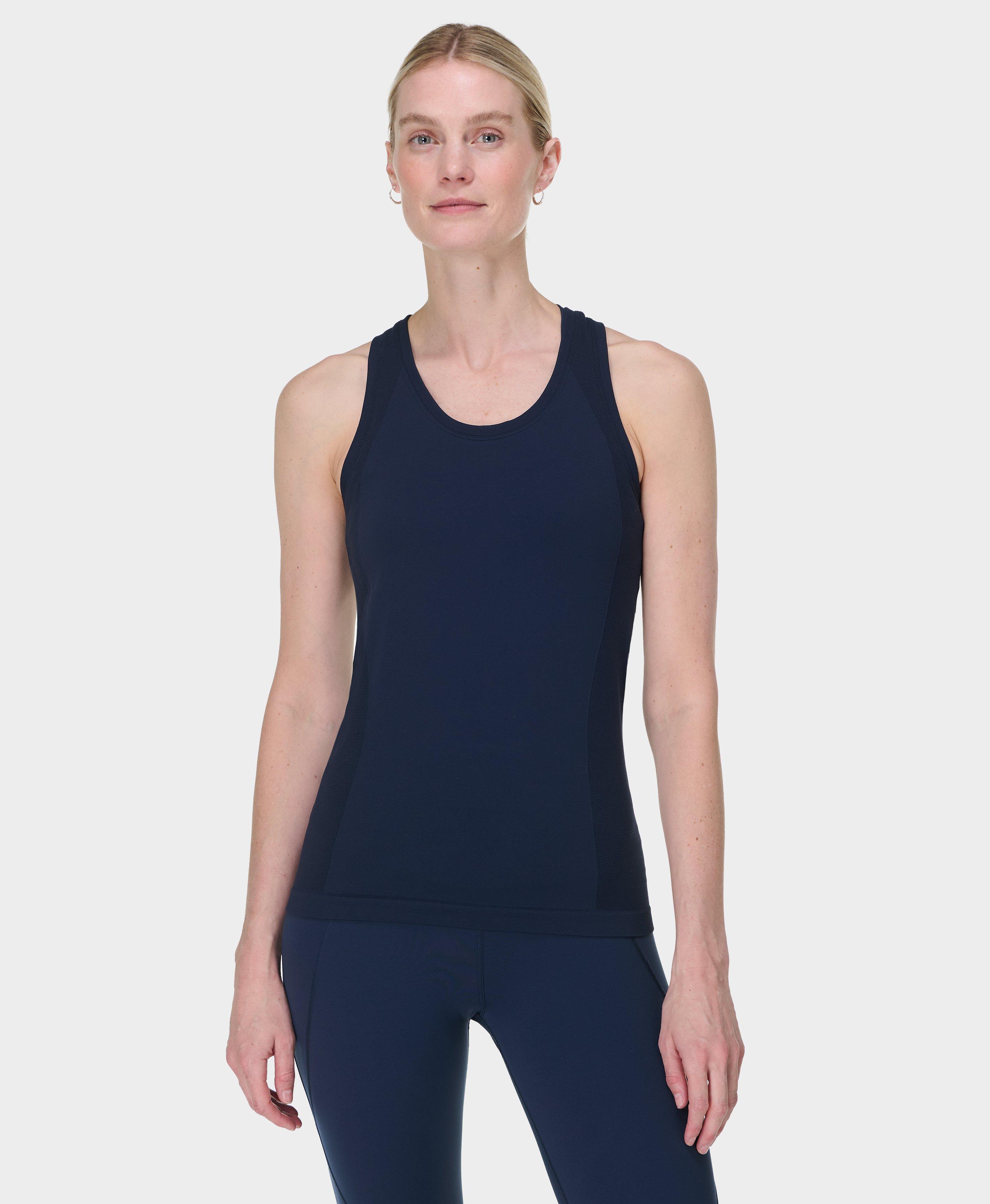 Sweaty Betty POWER FRAME WORKOUT - Top - navy blue/dark blue 