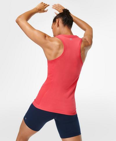 Athlete Seamless Gym Vest, Odyssey Pink | Sweaty Betty