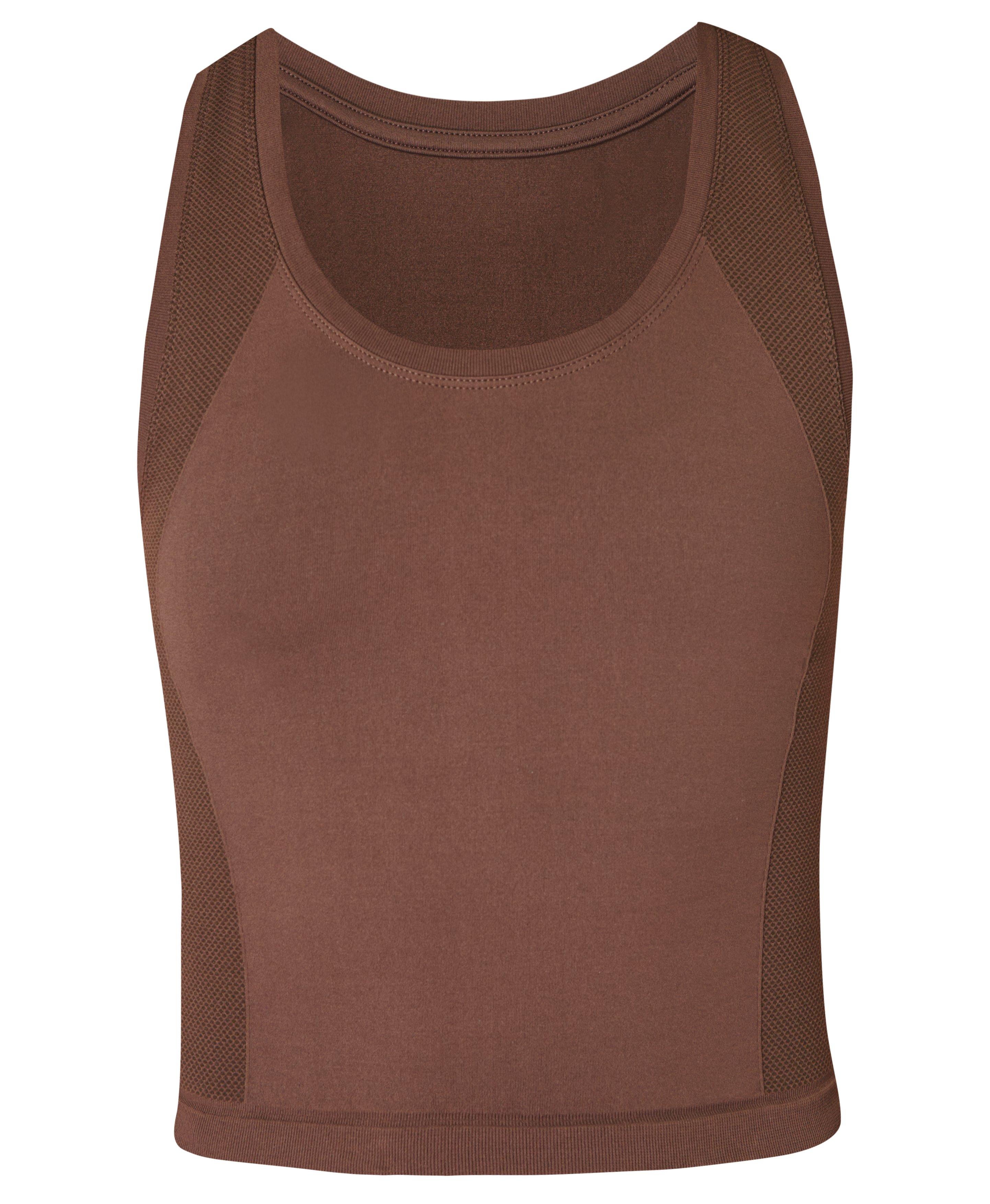 LBECLEY Womens Vest 100 Cotton Camisoles Women Women's U Veck Sleeveless  Unique Slim Fit Cut Out Tank Crop Top Busty Top Puffer Vest Women Brown S