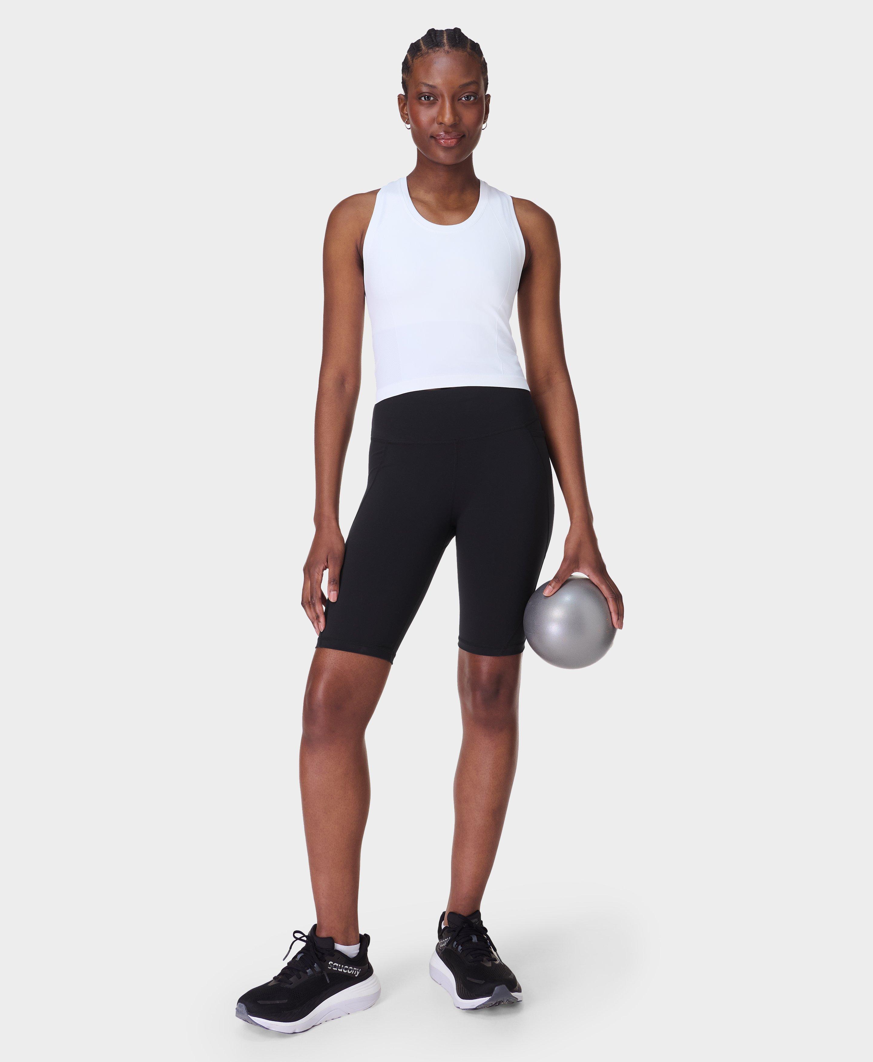 Sweaty Betty Cropped shirt ATHLETE in white