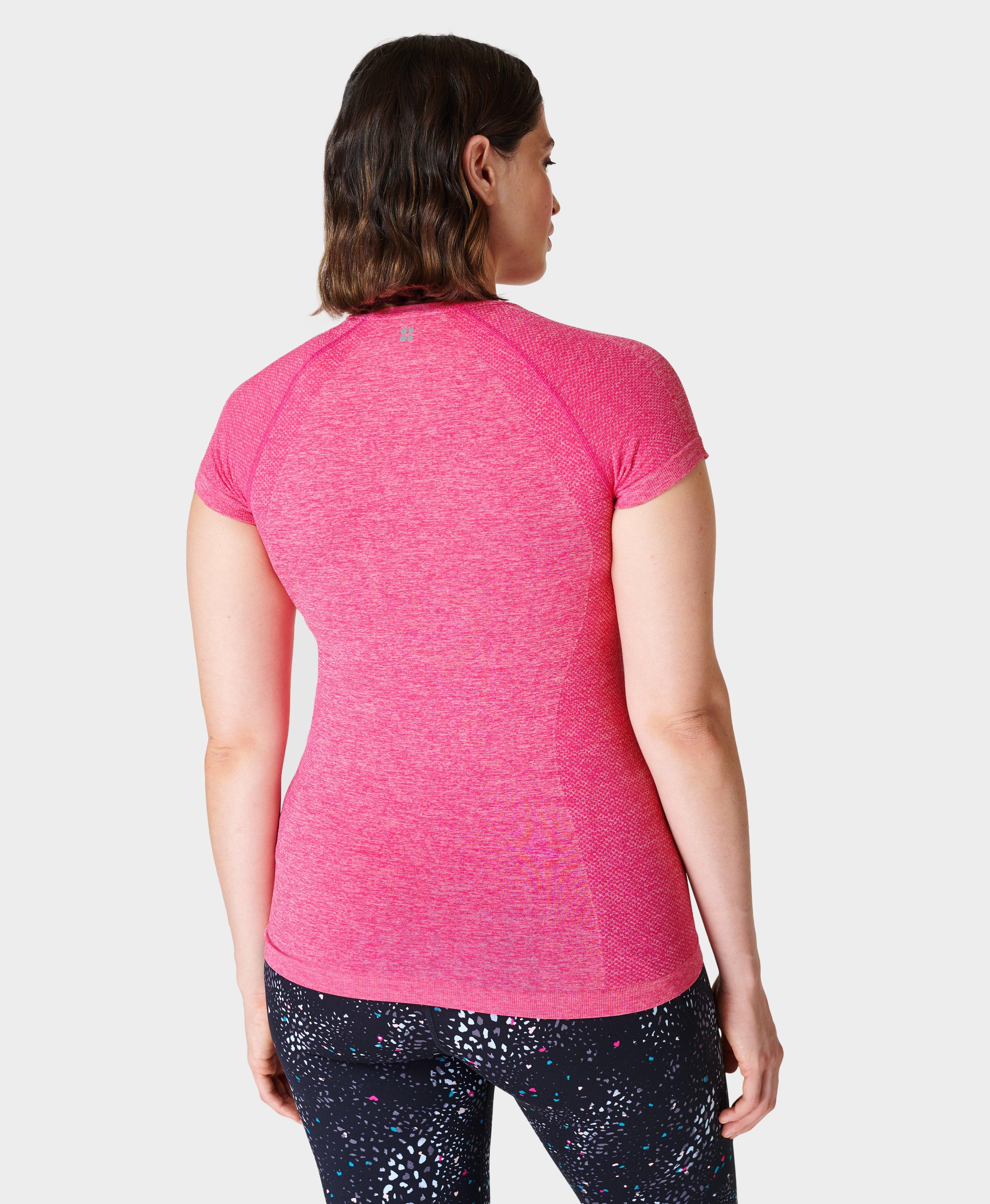 pink workout shirt