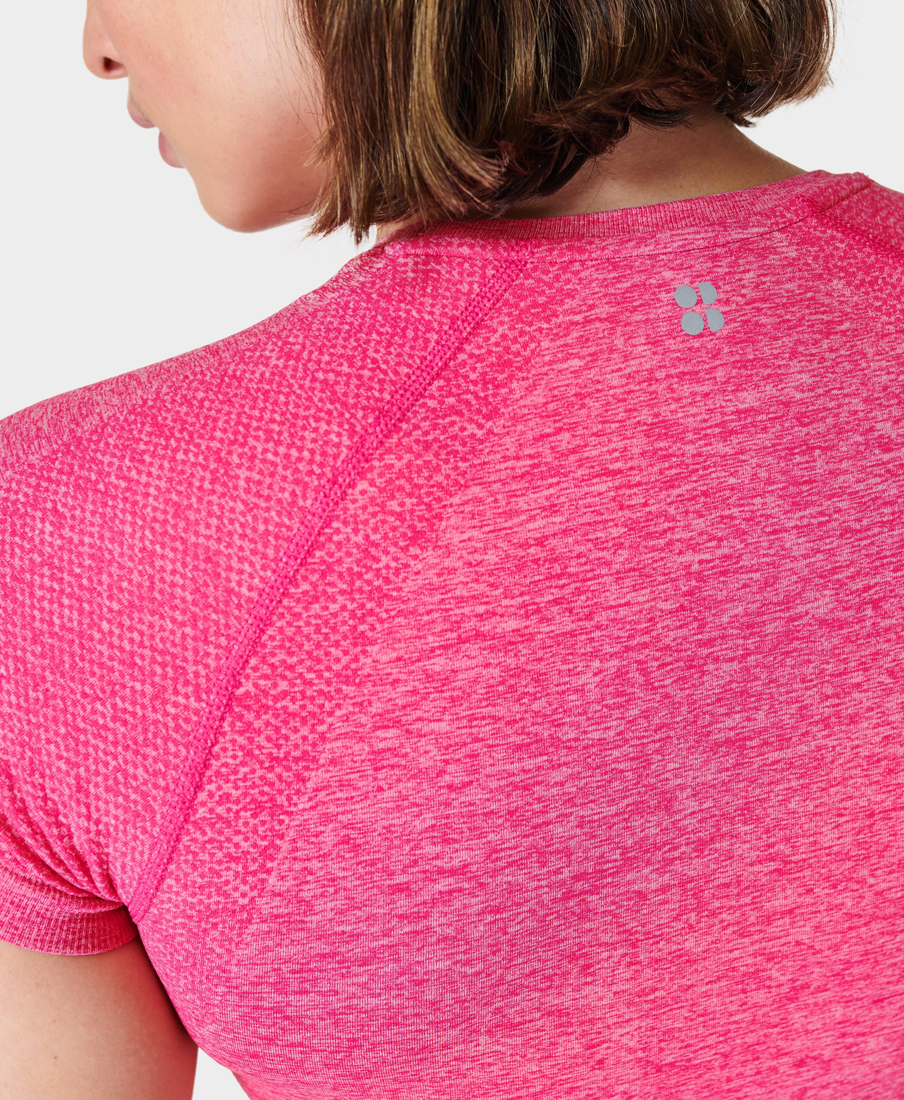 Athlete Seamless Workout Tee - Punk Pink