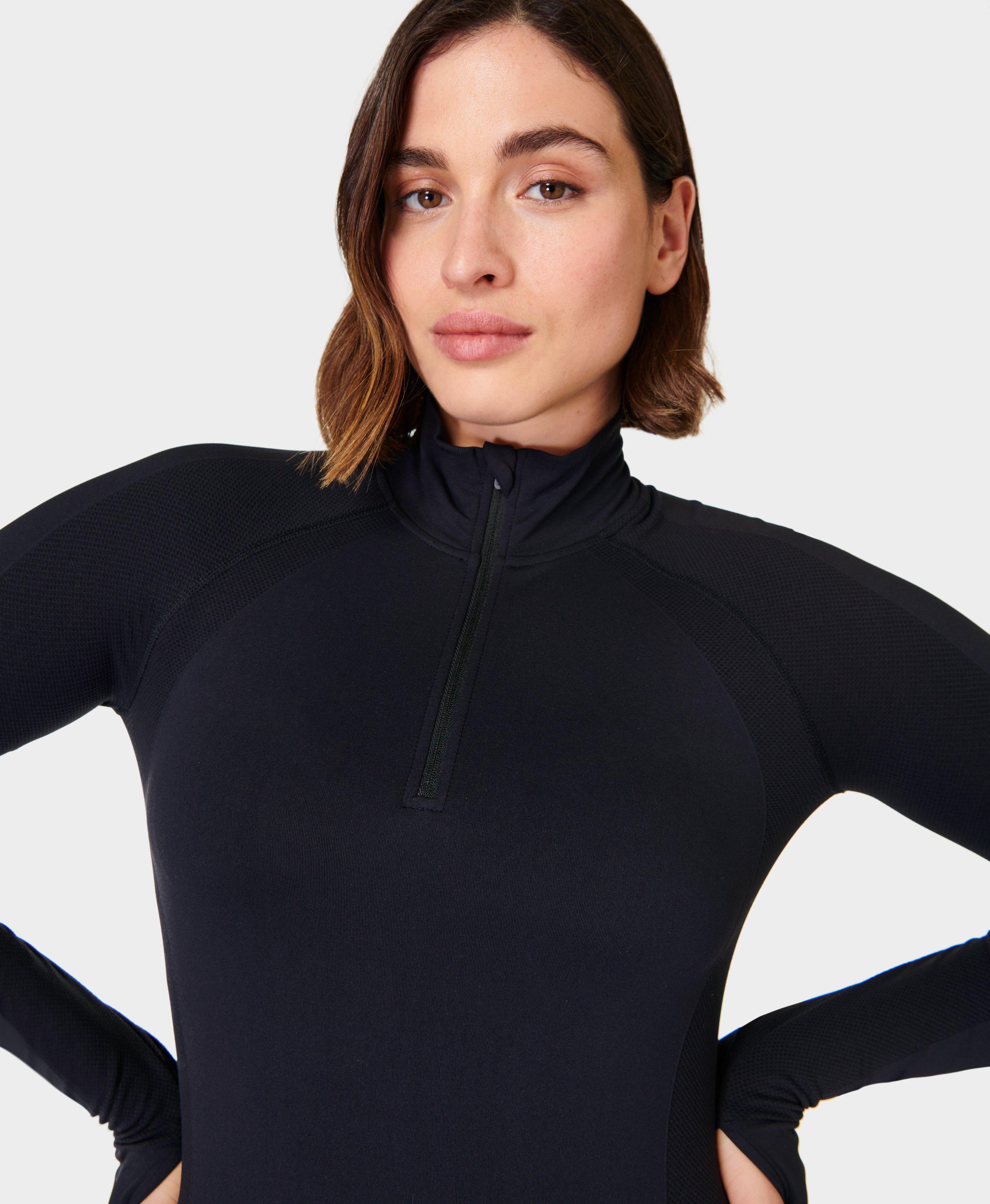 Athlete Seamless Half Zip Long Sleeve Top