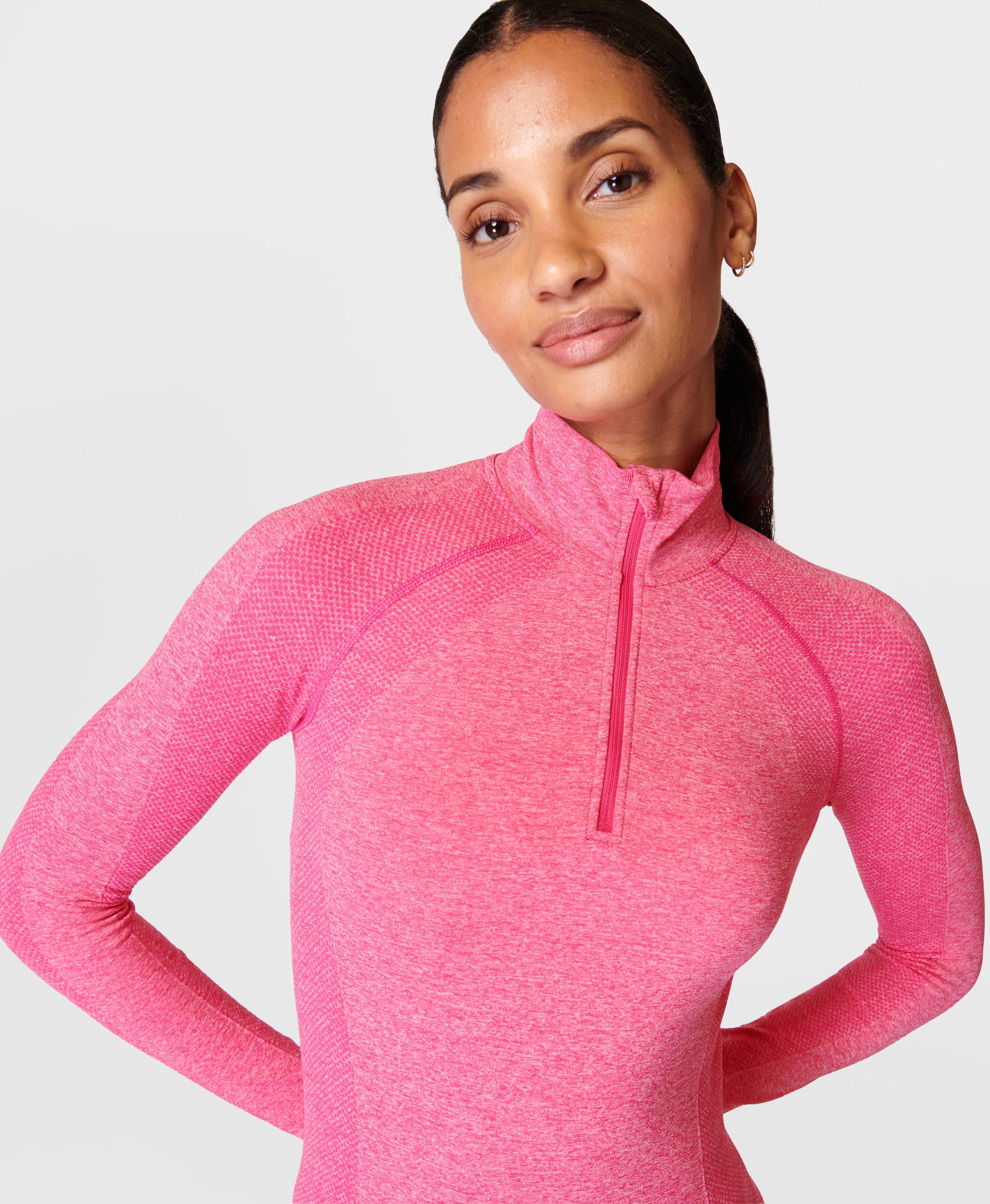 Athlete Seamless Workout Tee - Punk Pink