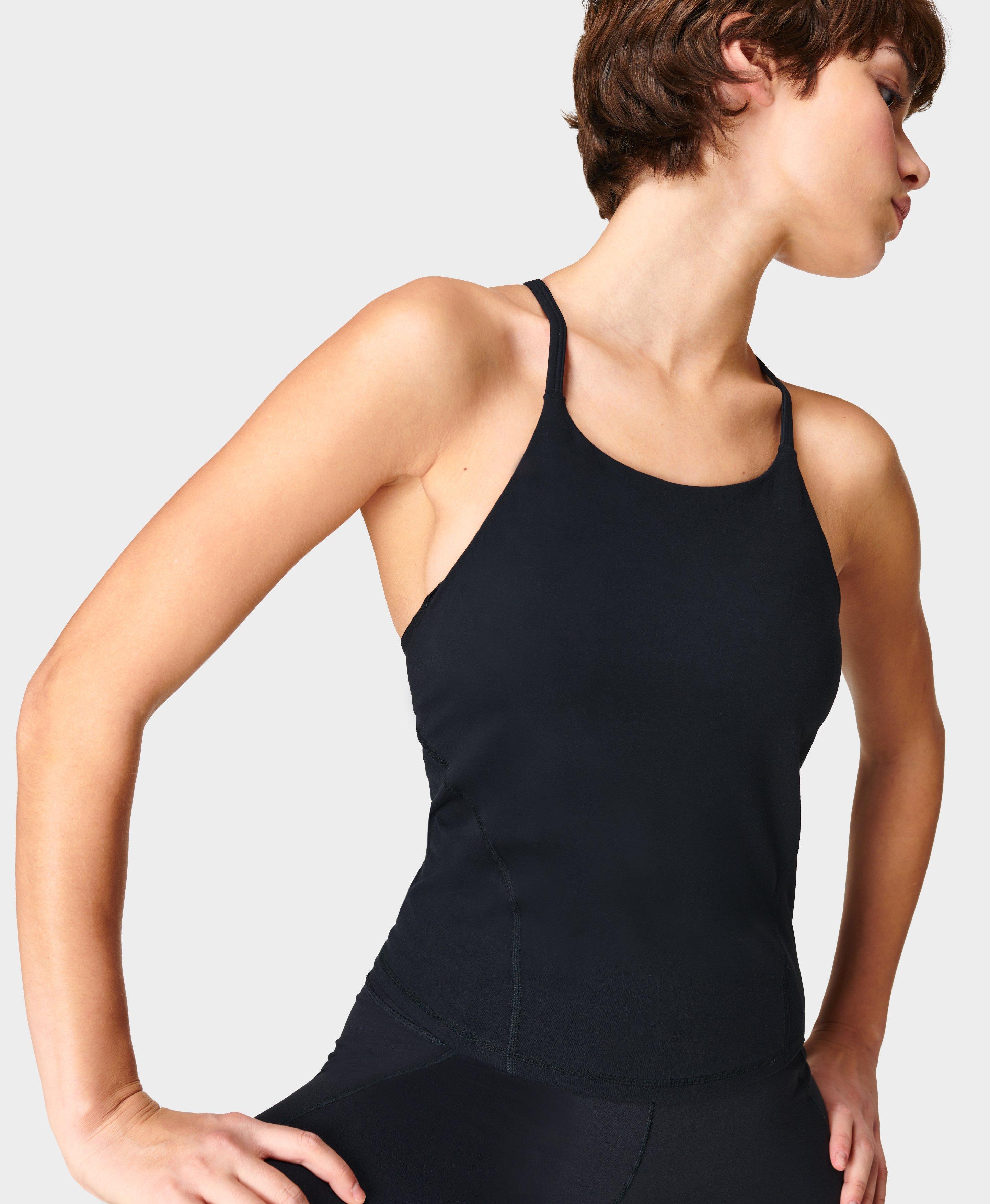 Super Soft Yoga Tank - Black, Women's Vests