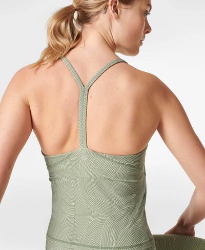 Super Soft Yoga Vest, Green Trail Print | Sweaty Betty