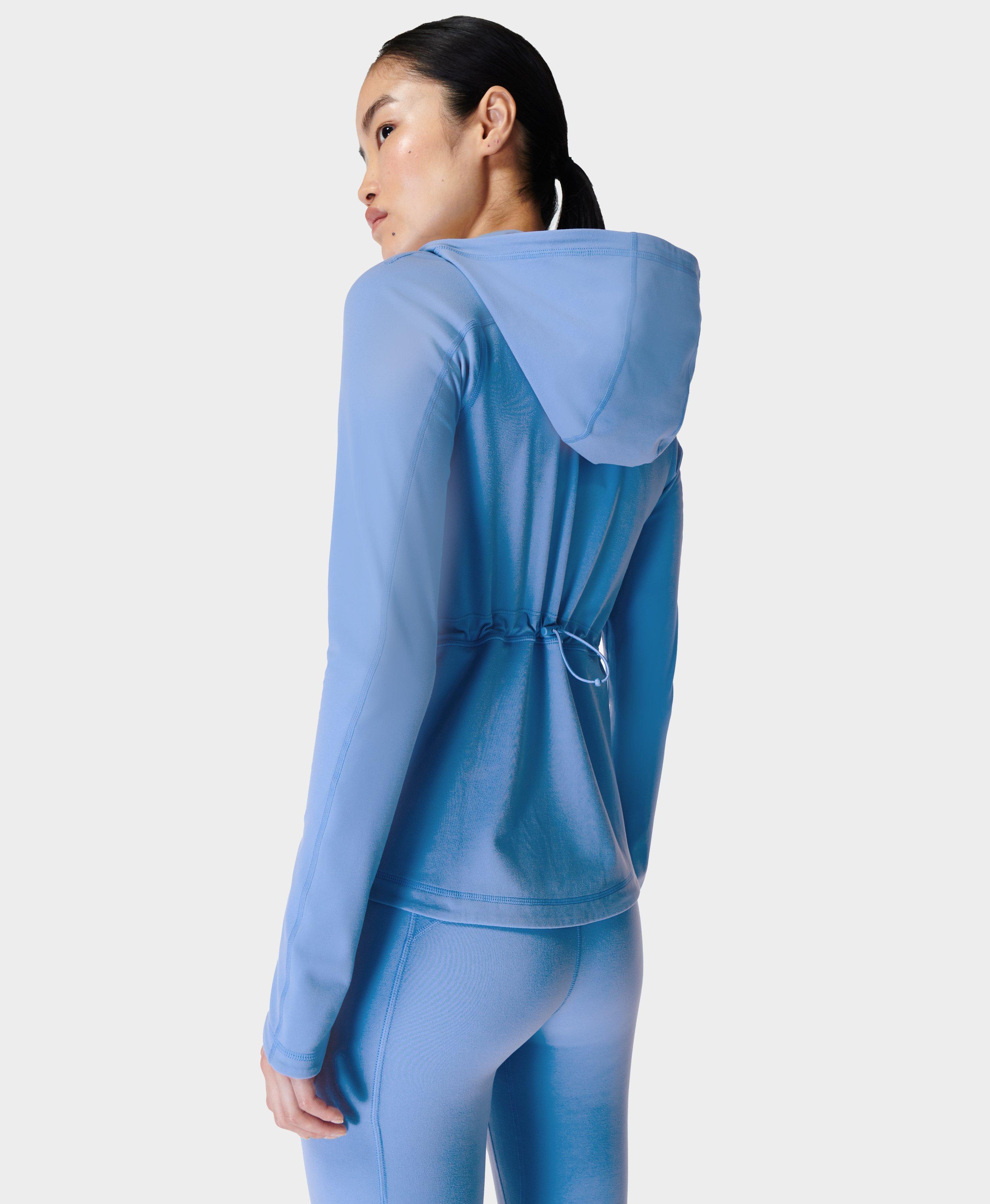 Shape Blue Soft Sculpted Zip Through Hoodie