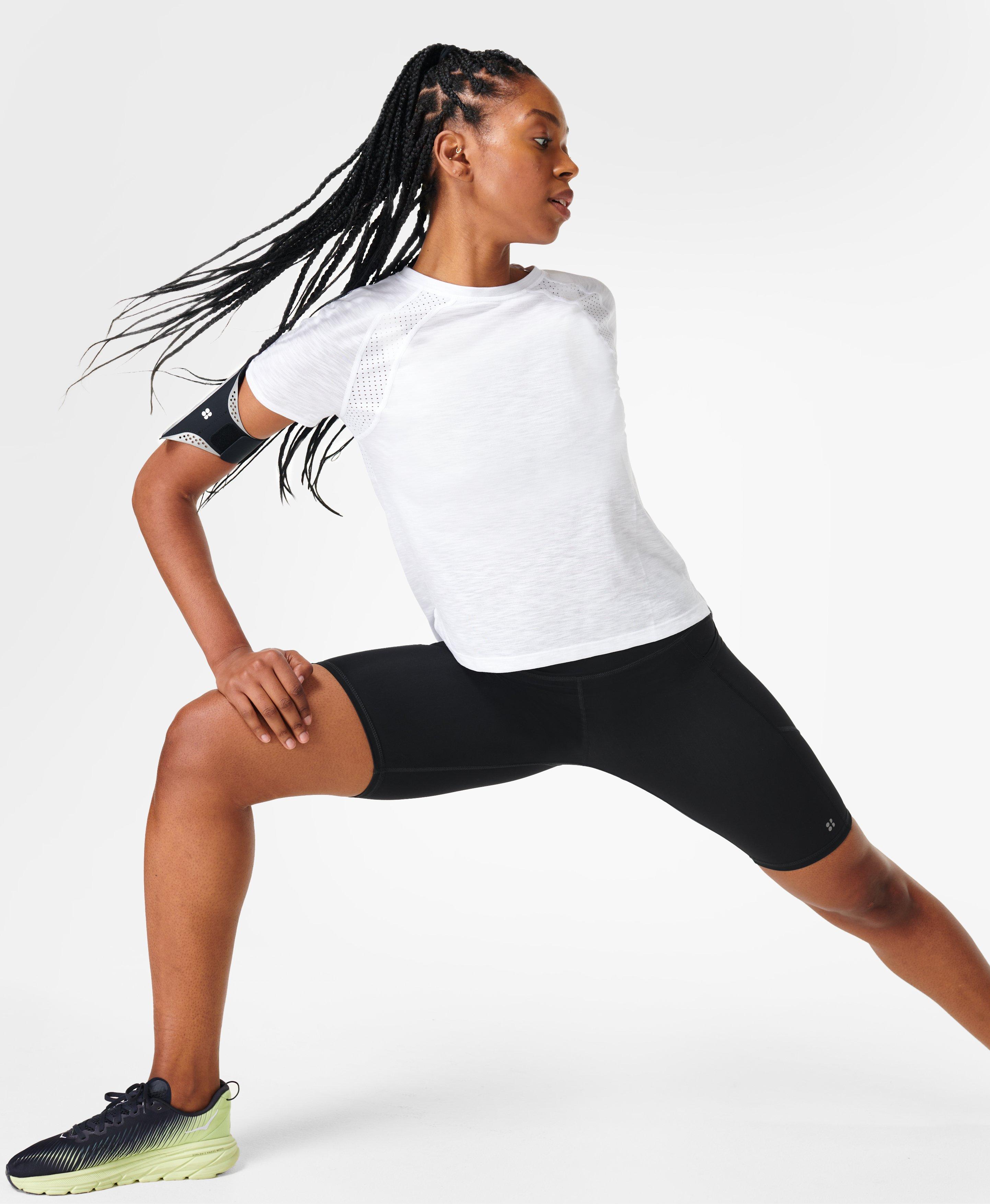 Breeze Running T-Shirt, White | Sweaty Betty