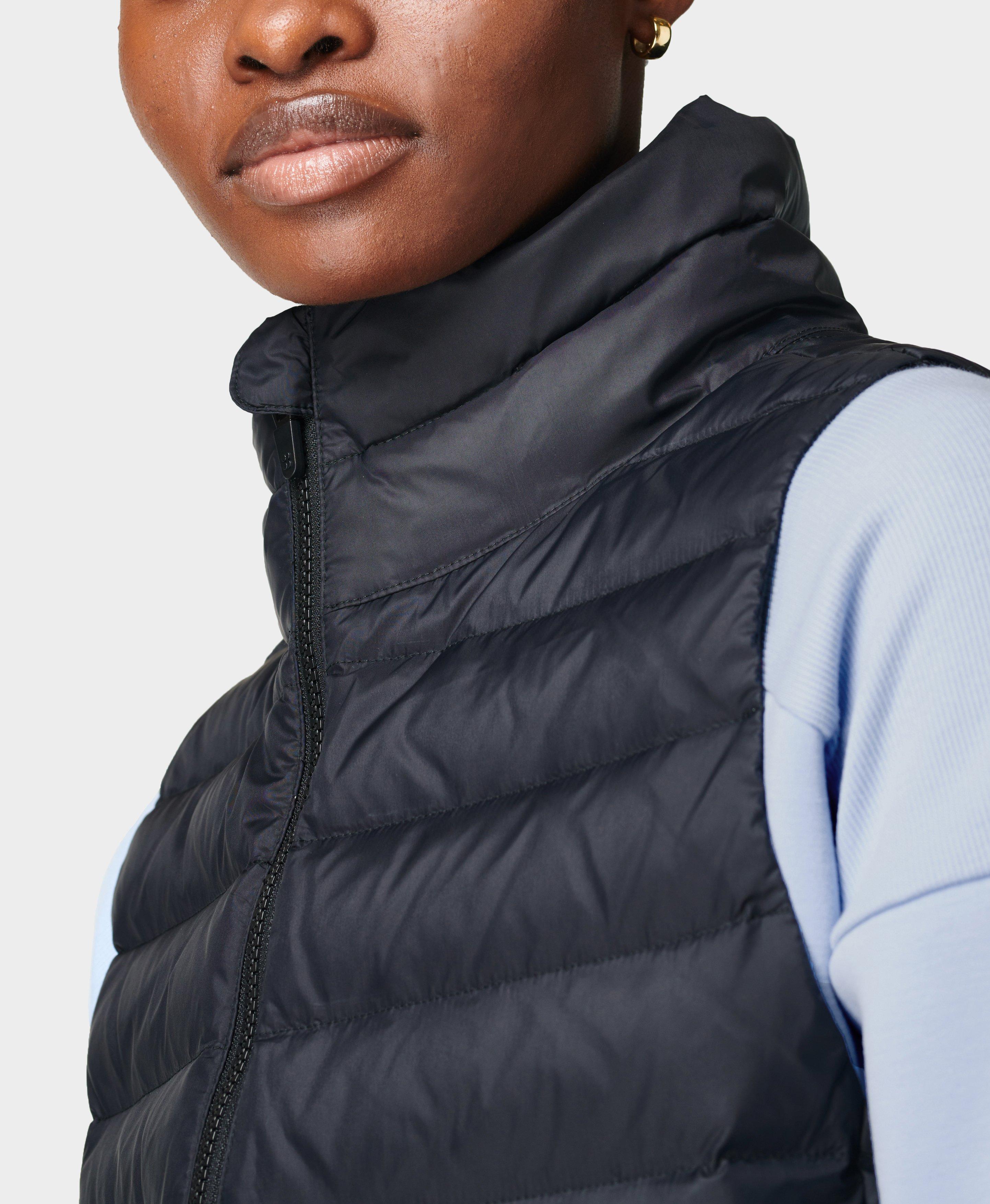 ULTRA LIGHT NYLON TECH FUNNEL NECK DOWN VEST