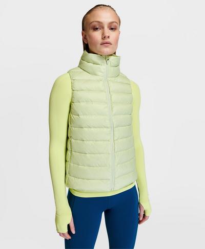 Pathfinder Packable Vest, Lucent Green | Sweaty Betty