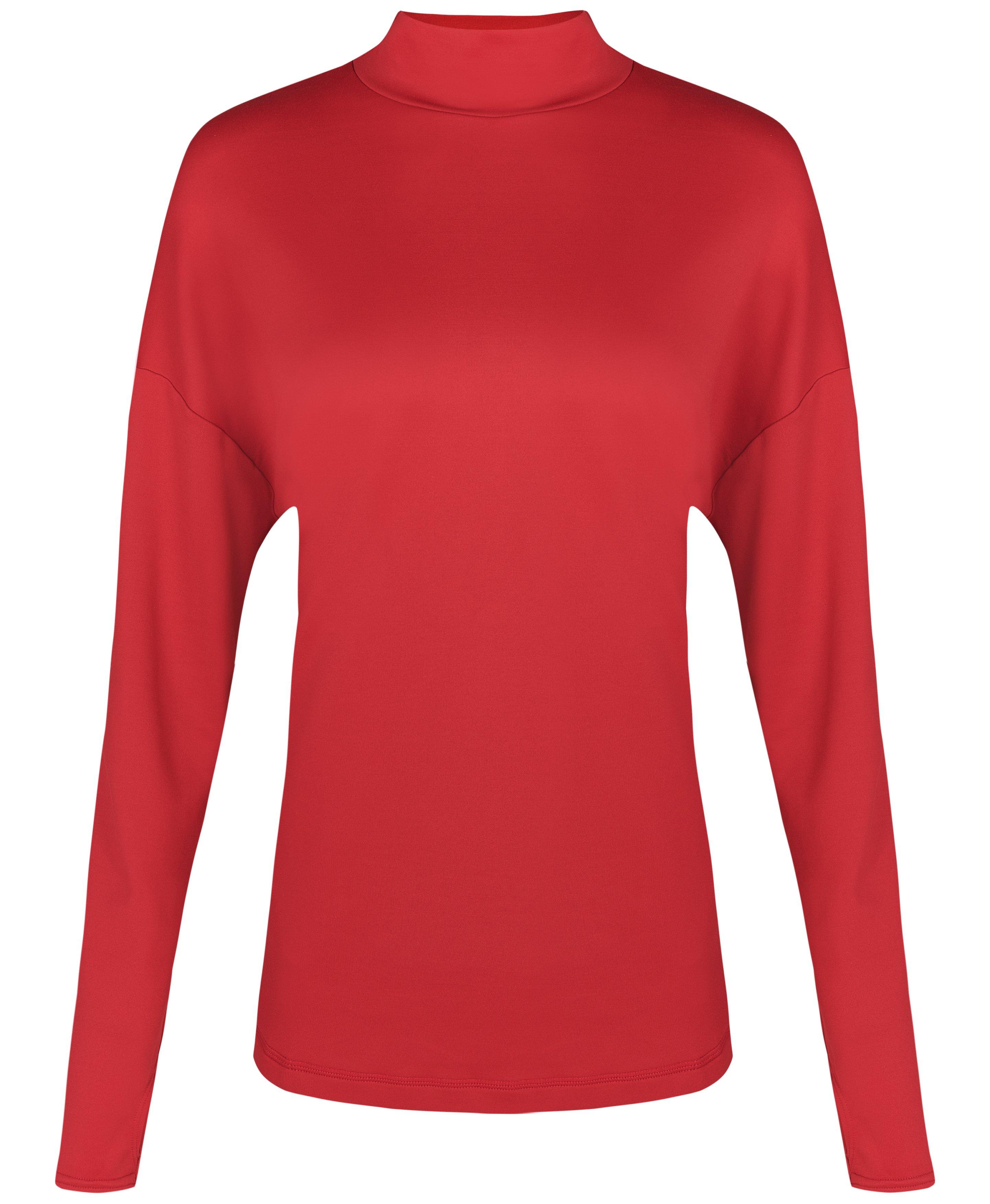 Therma High Neck Running Sweatshirt- vinered | Women's Jumpers