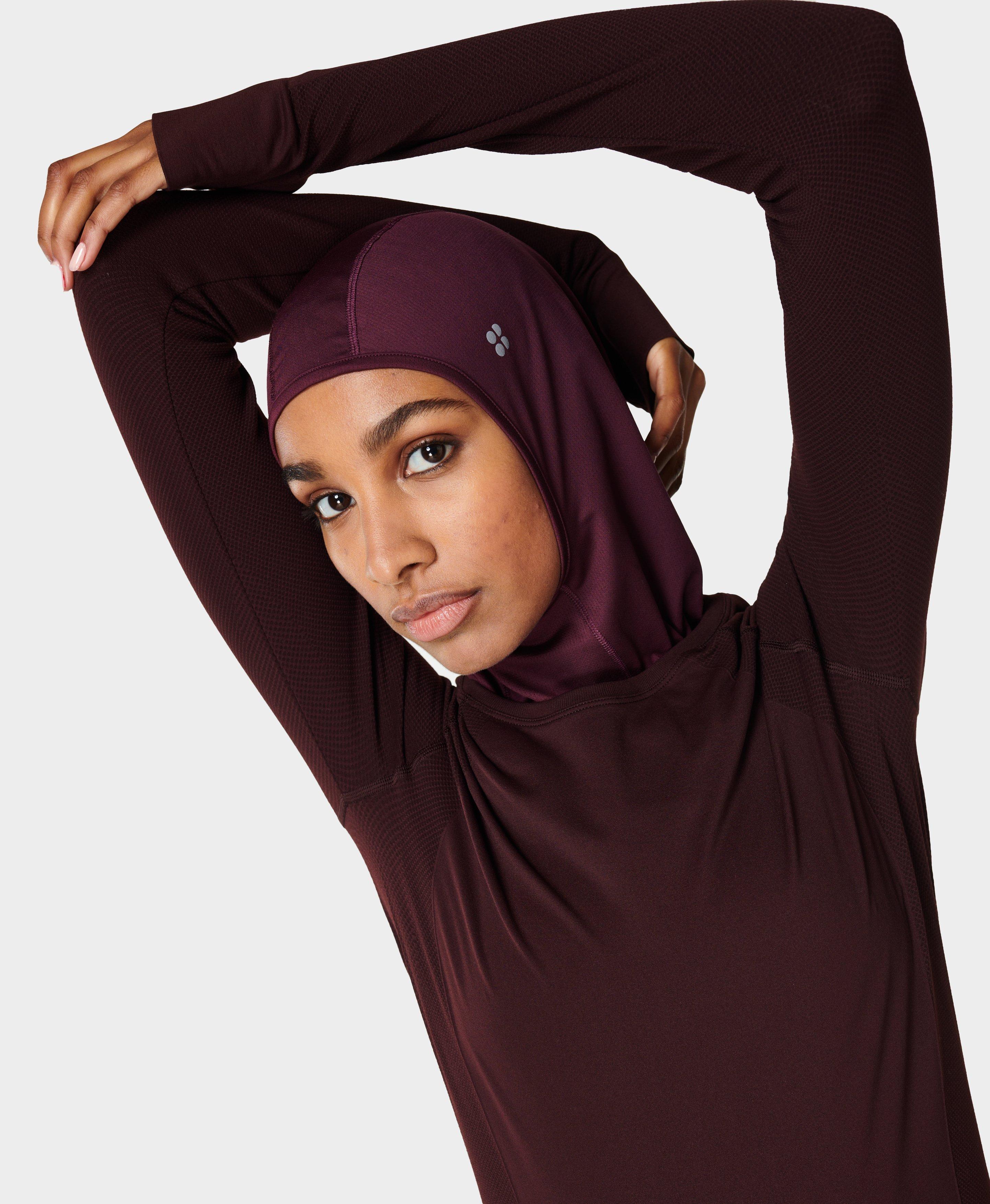 Training Hijab - Plum Red | Women's Accessories | Sweaty Betty
