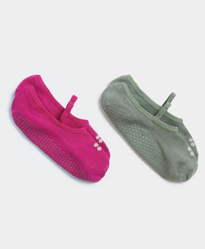 Pilates Sock 2 Pack, Phlox Pink | Sweaty Betty