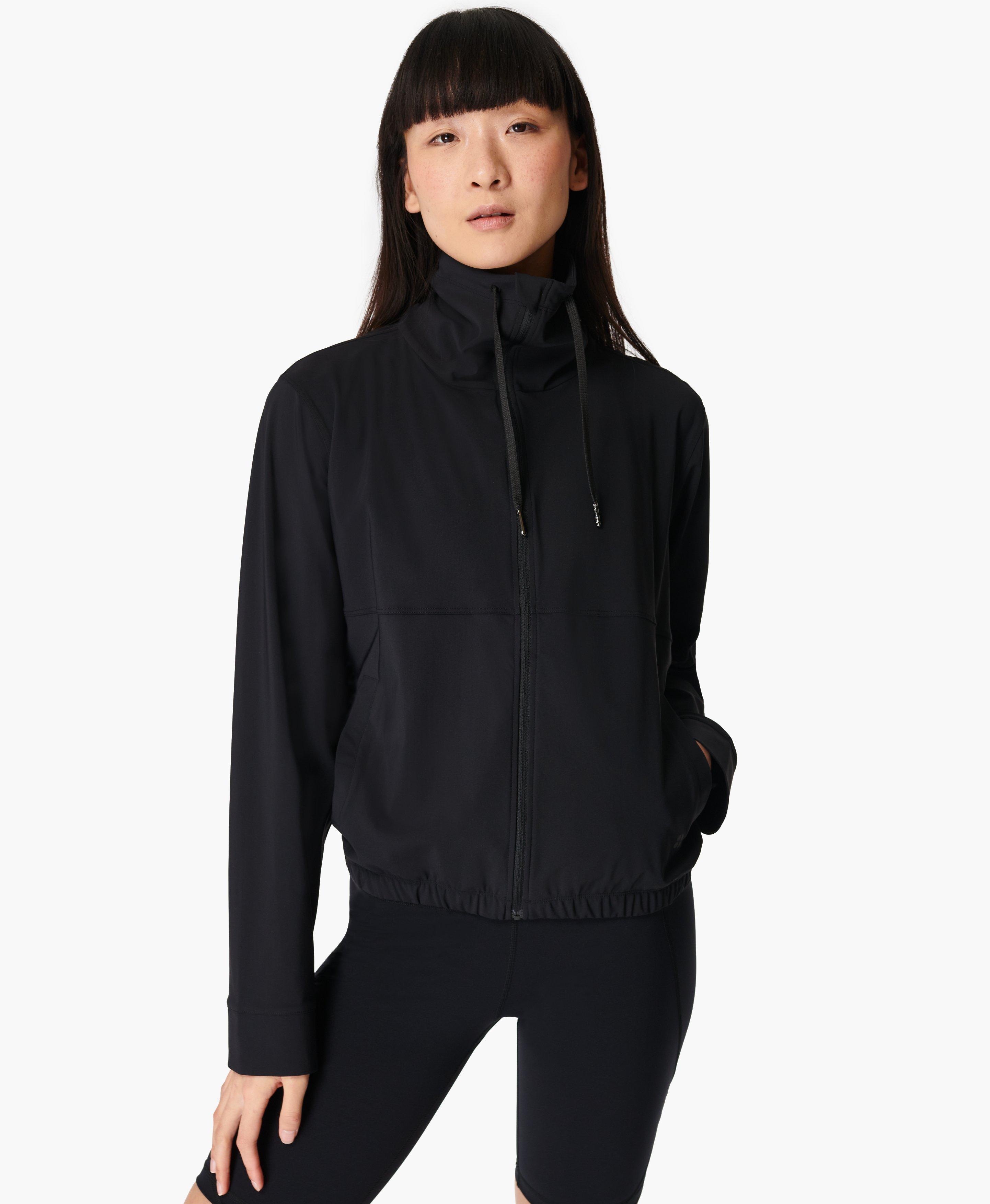 Black zip 2024 up windbreaker