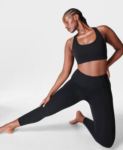 Super Soft 7/8 Yoga Leggings, Black | Sweaty Betty