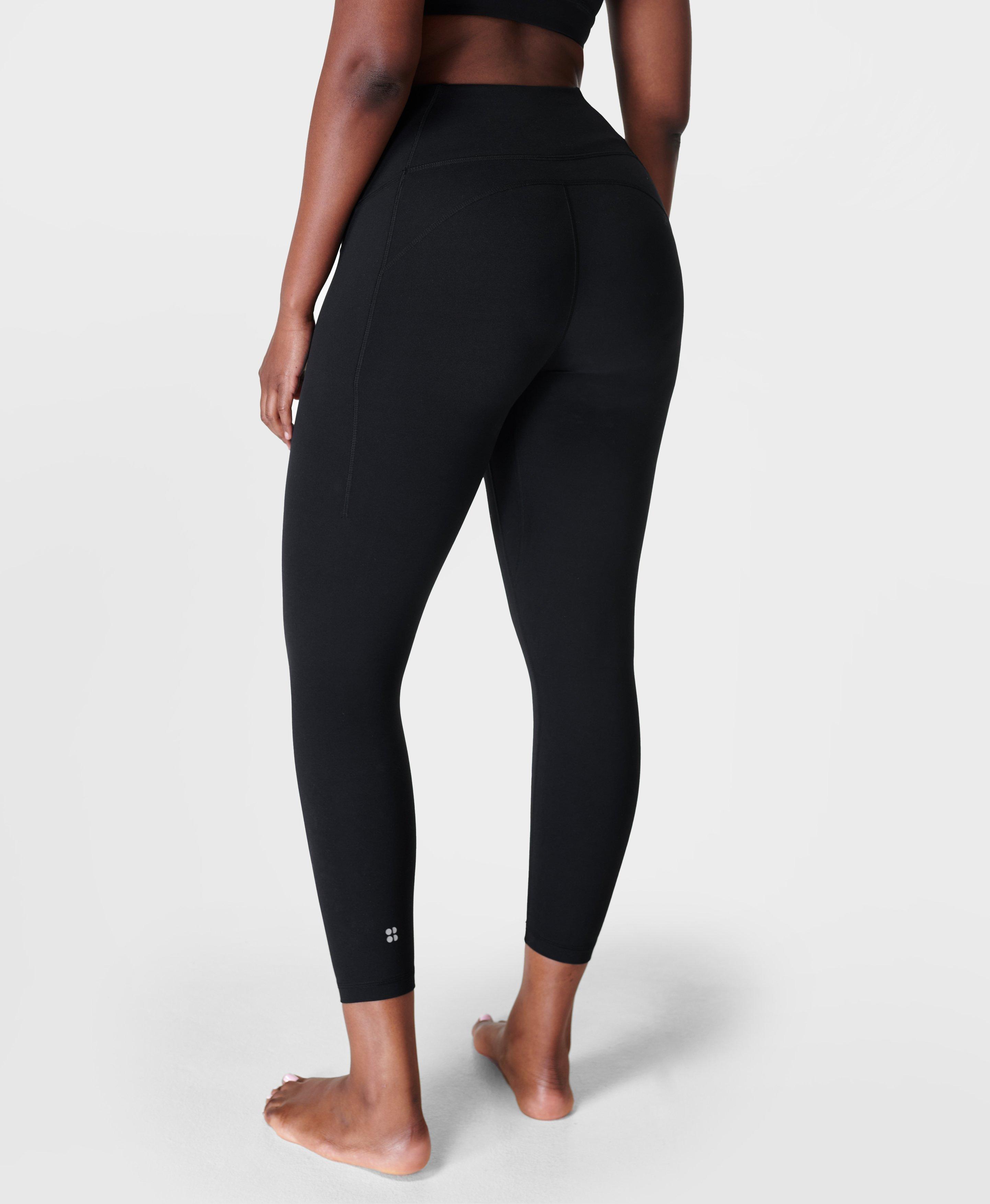 Woman's Lululemon Size 8 Black In Movement Leggings With Bilateral