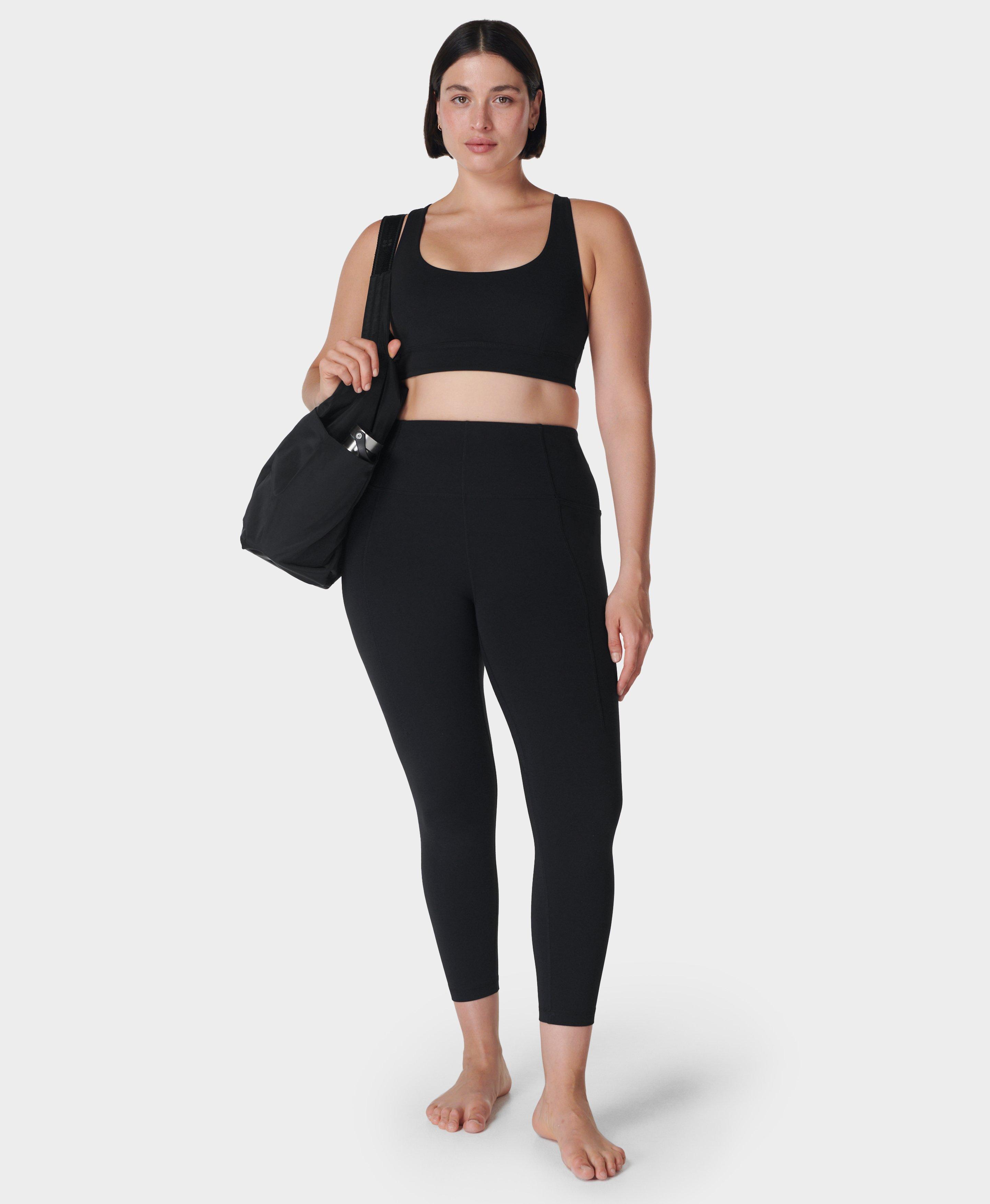 Super Soft 7/8 Yoga Leggings - Black, Women's Leggings