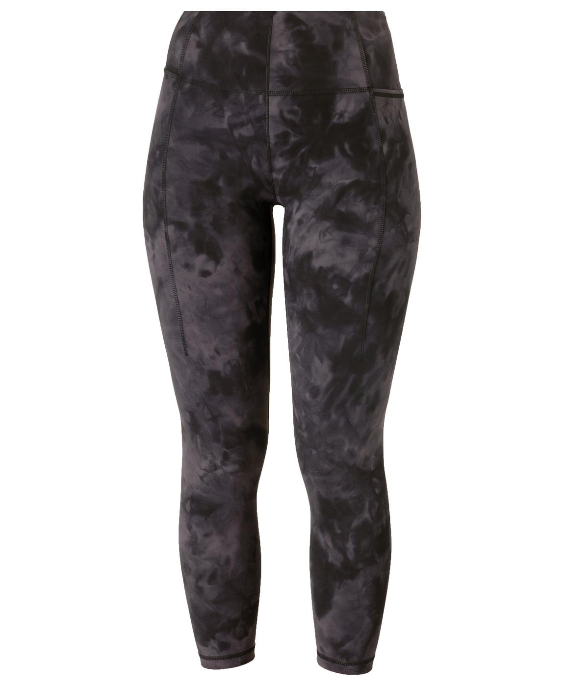 Super Soft 7/8 Yoga Leggings - Black Spray Dye Print Super Soft 7/8 Yoga Leggings - Black Spray Dye Print