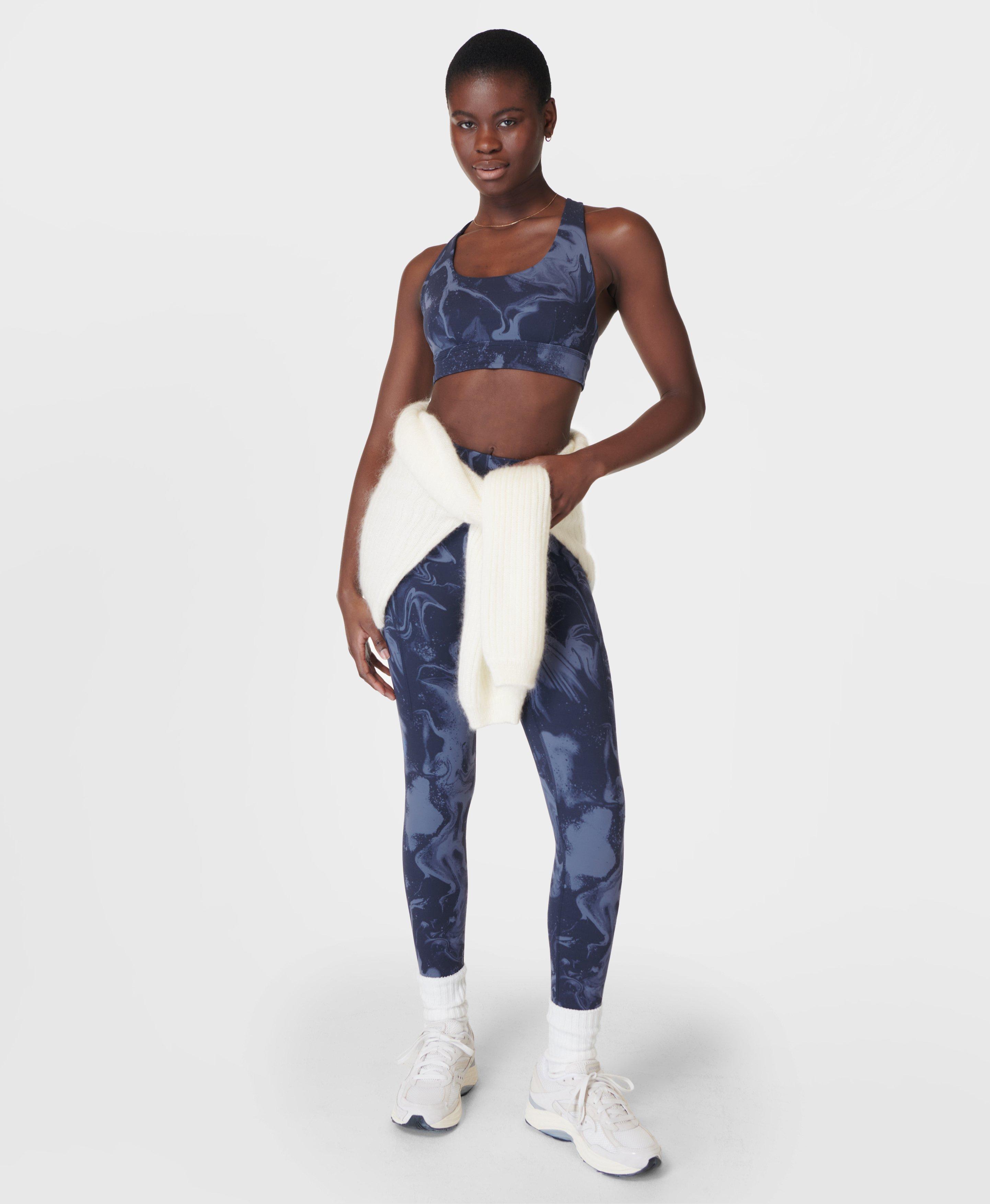 Buy Sweaty Betty Super Sculpt Pocket 7/8 Yoga Leggings - Blue Quartz Marl  At 58% Off