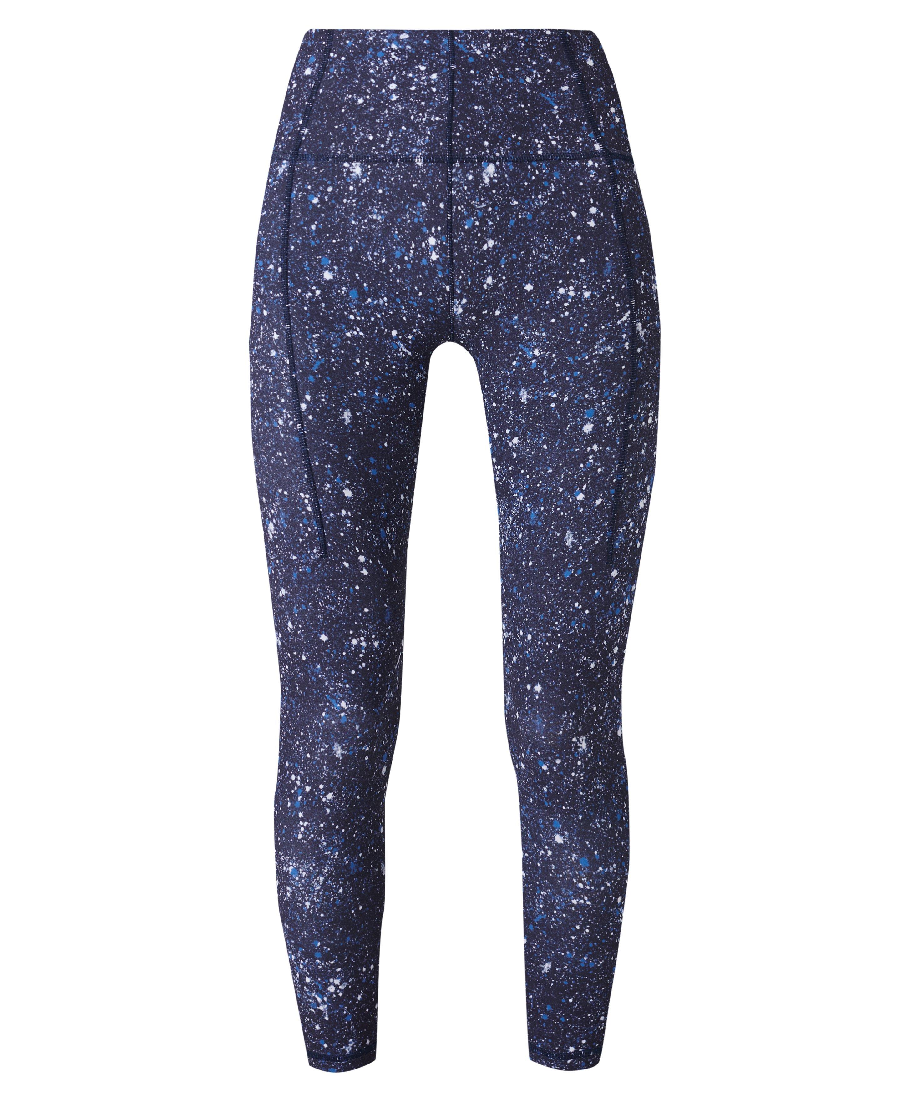 Super Soft Yoga Leggings - Blue Multi Speckle Print