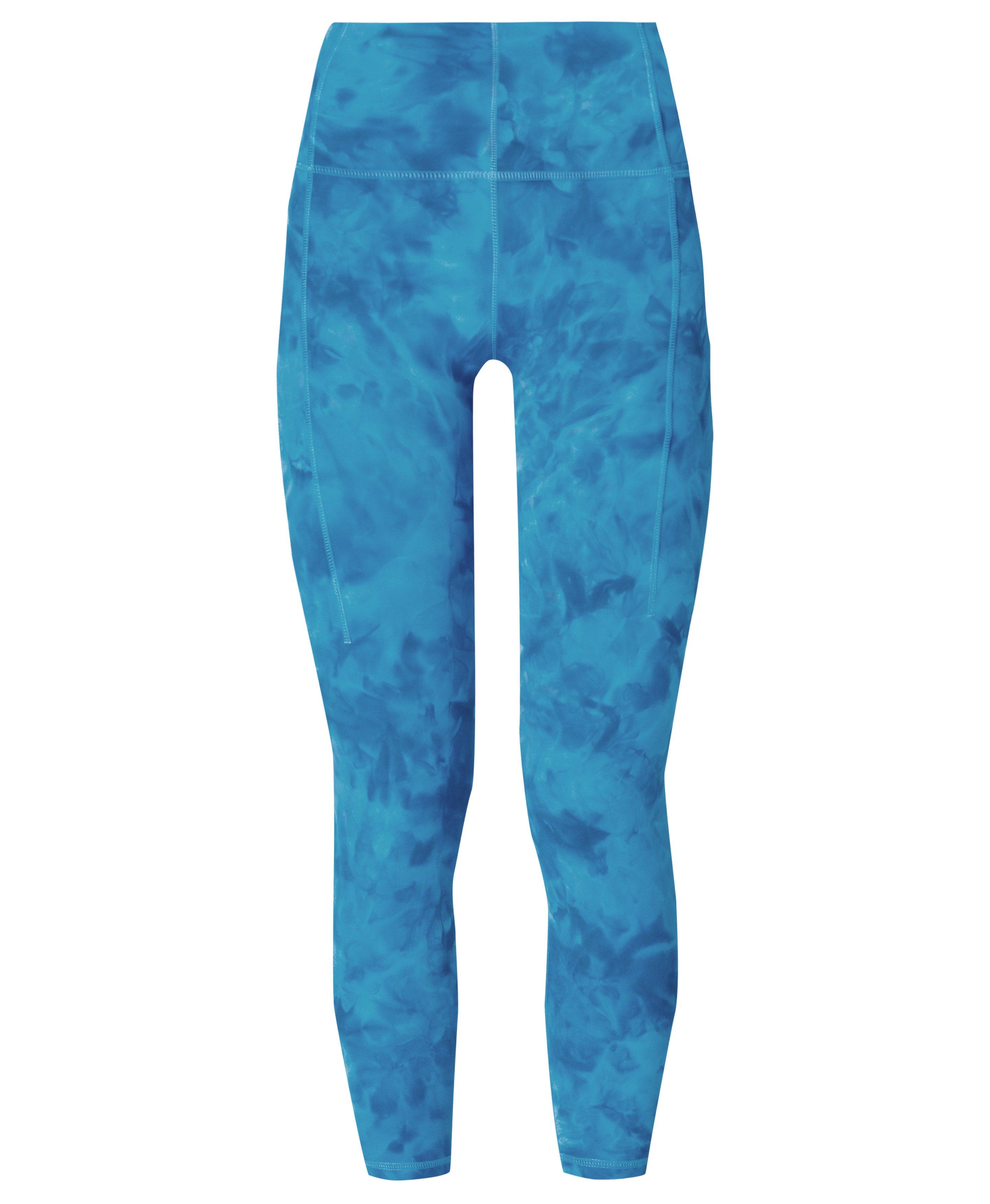 Tie Dye Leggings Yoga Pants Women Men soft and stretchy Light blue –  Sakoonee