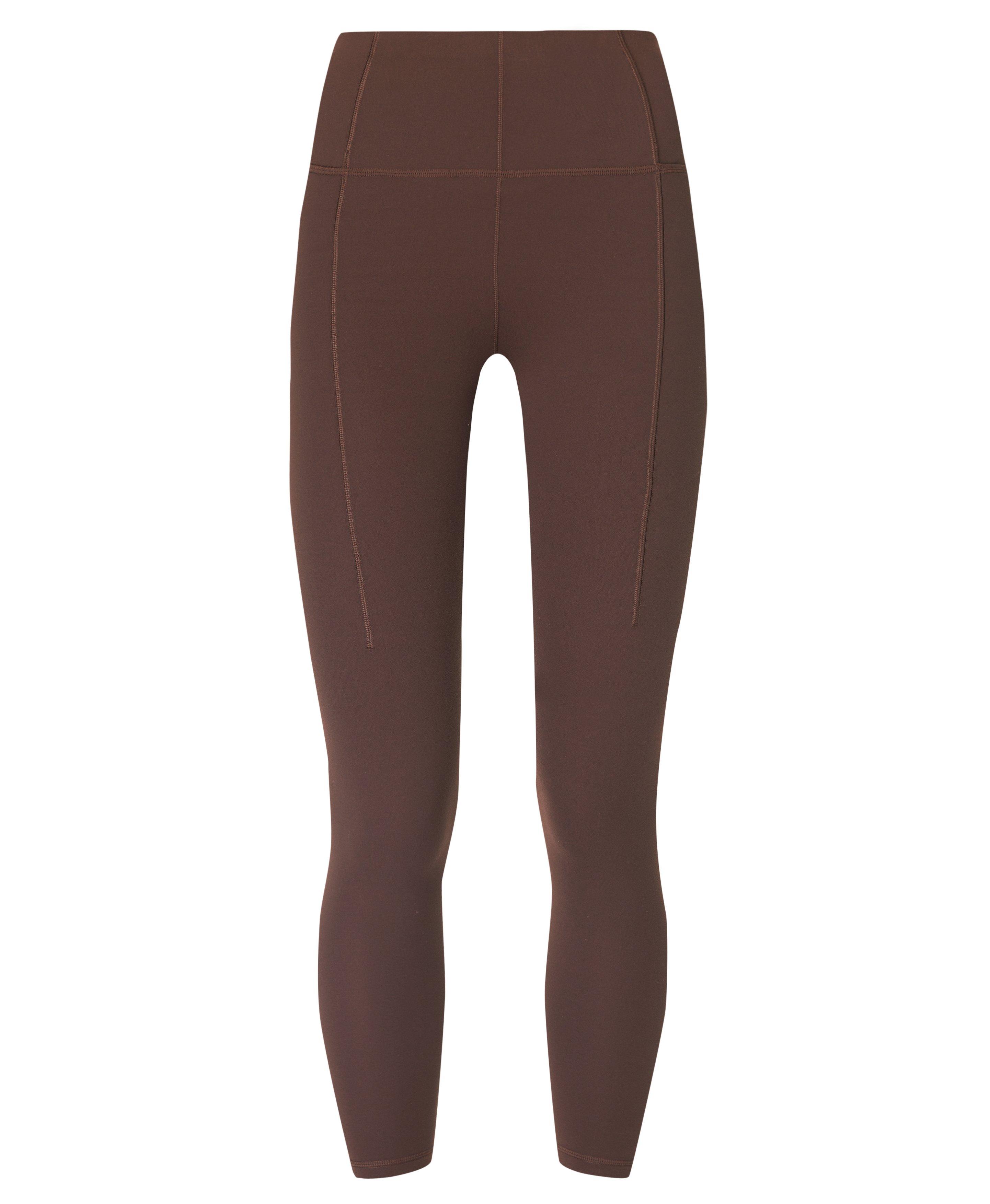 Super Soft 7 8 Yoga Leggings Cacao Brown Women s Leggings Sweaty Betty