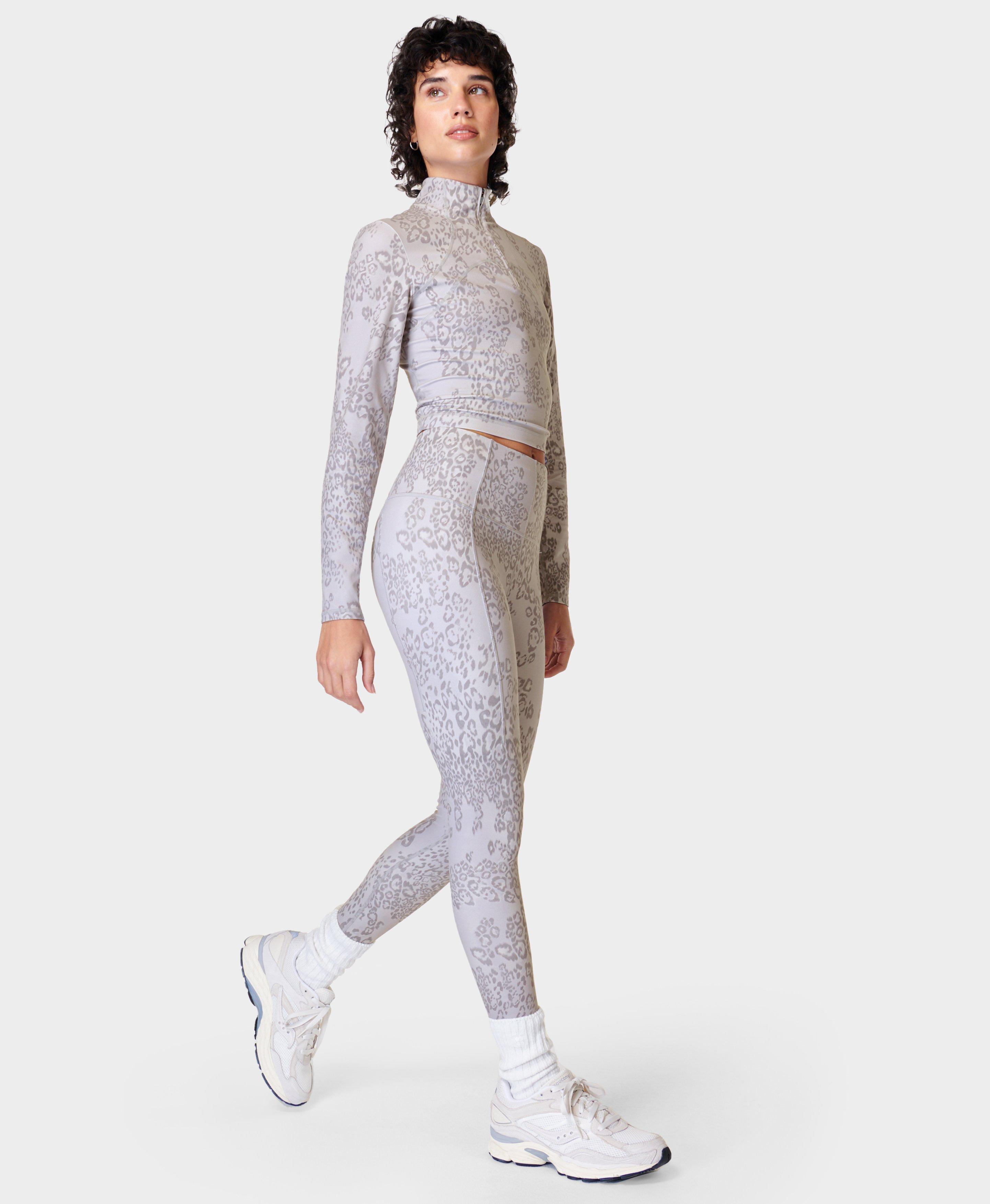 Smokey Grey Diamond Pattern Women's Leggings