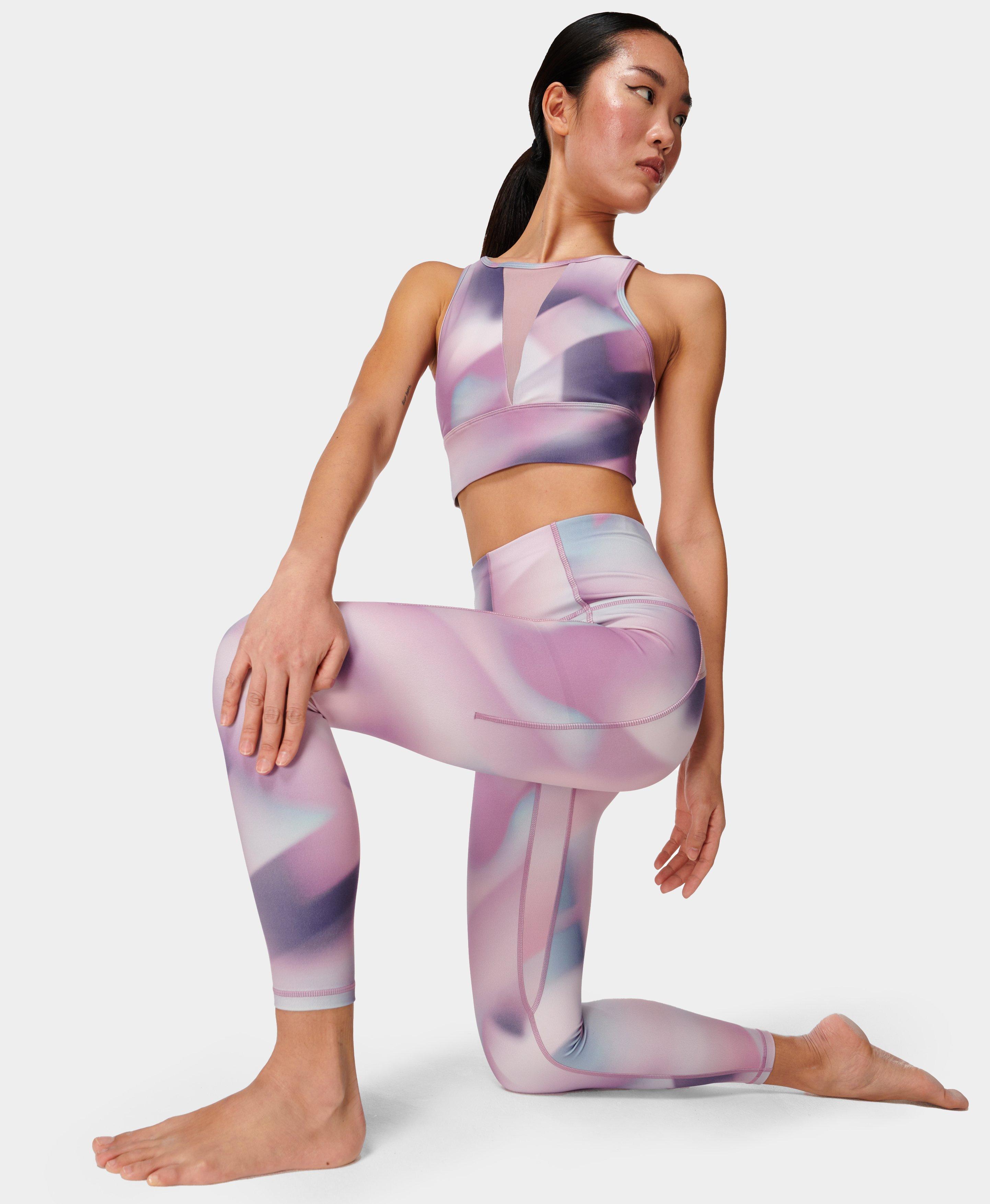High Waisted Early Riser Sunrays Print Super Soft Performance Knit Stretchy  Comfortable Yoga Leggings Original Art Jill Krutick Fine Art 