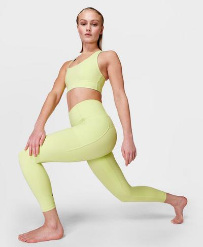 Super Soft 7/8 Yoga Leggings, Pomelo Green | Sweaty Betty