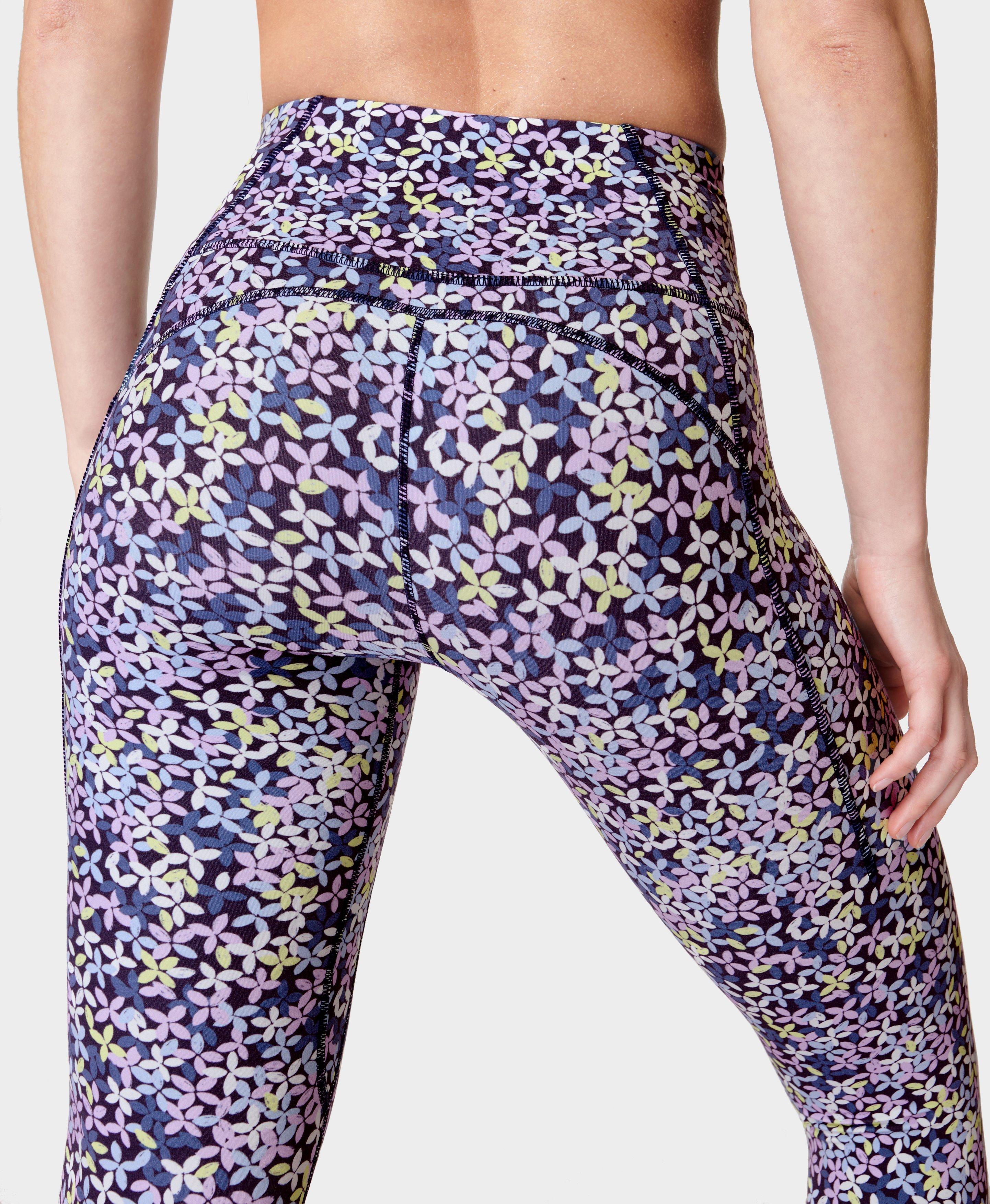 Balance Collection, Pants & Jumpsuits, F37 Balance Collection Floral  Abstract Print Leggings Purple