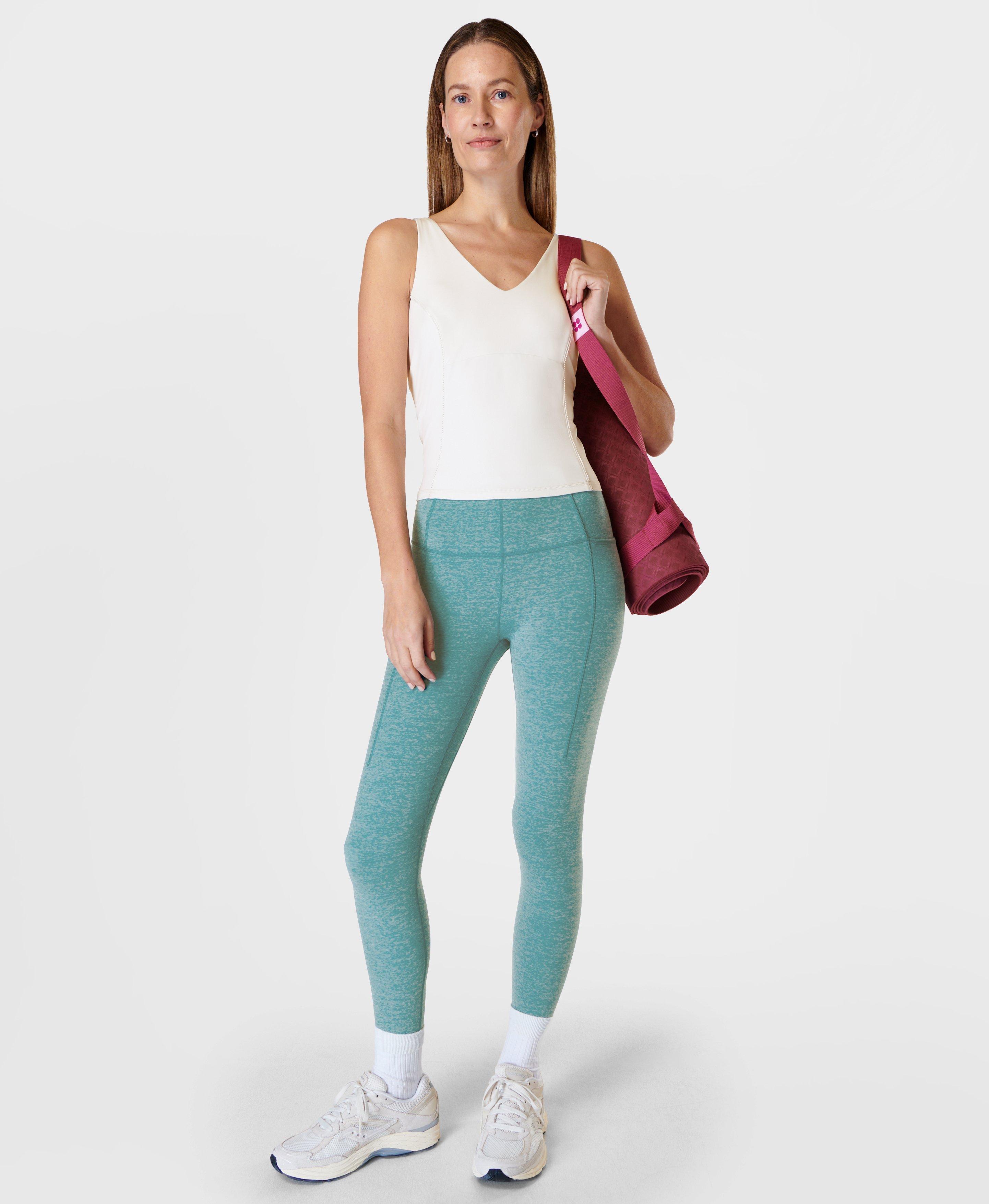 Super Soft Yoga Leggings - Reef Teal Blue Marl, Women's Leggings