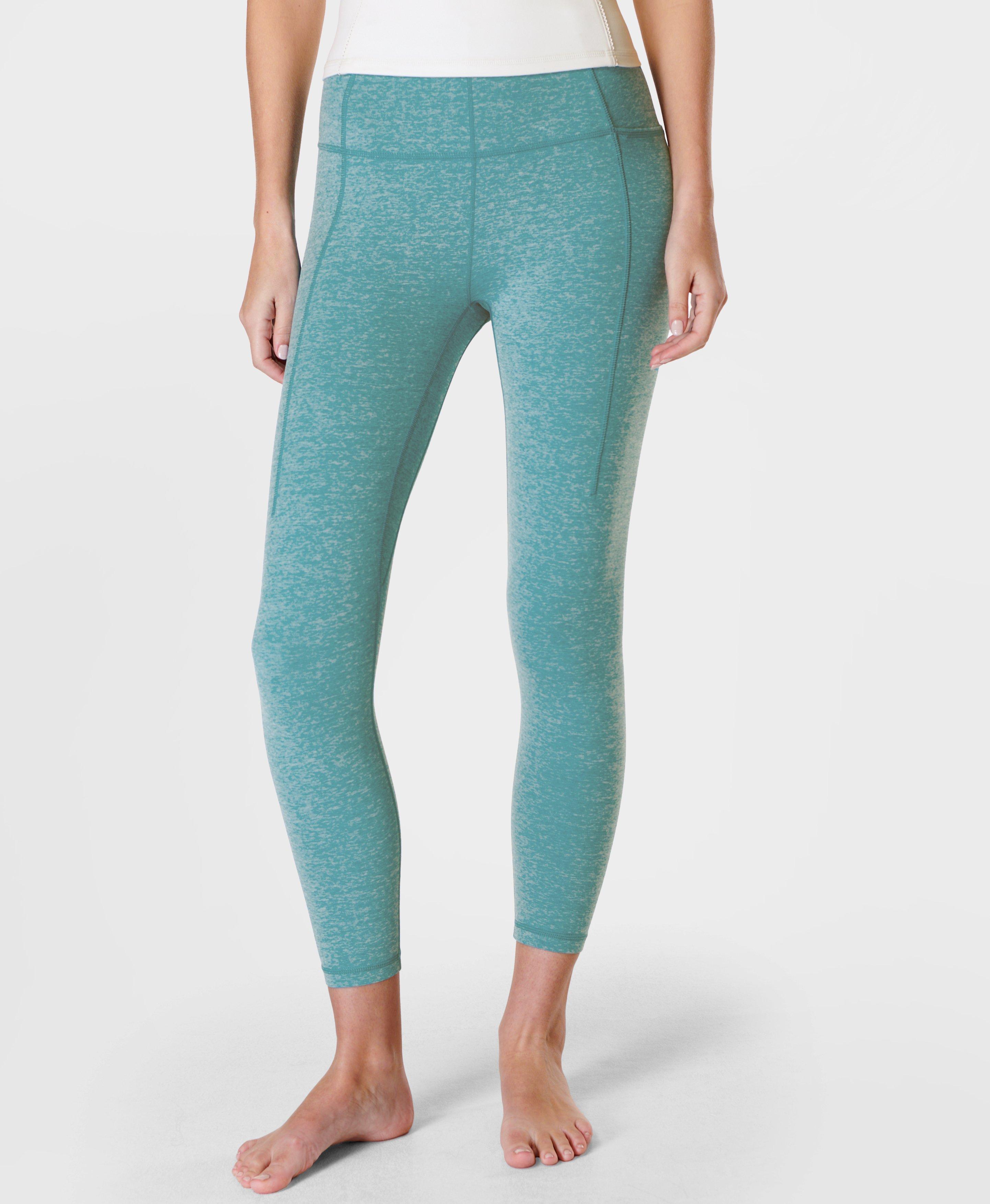 Super Soft Yoga Leggings - Reef Teal Blue Marl, Women's Leggings