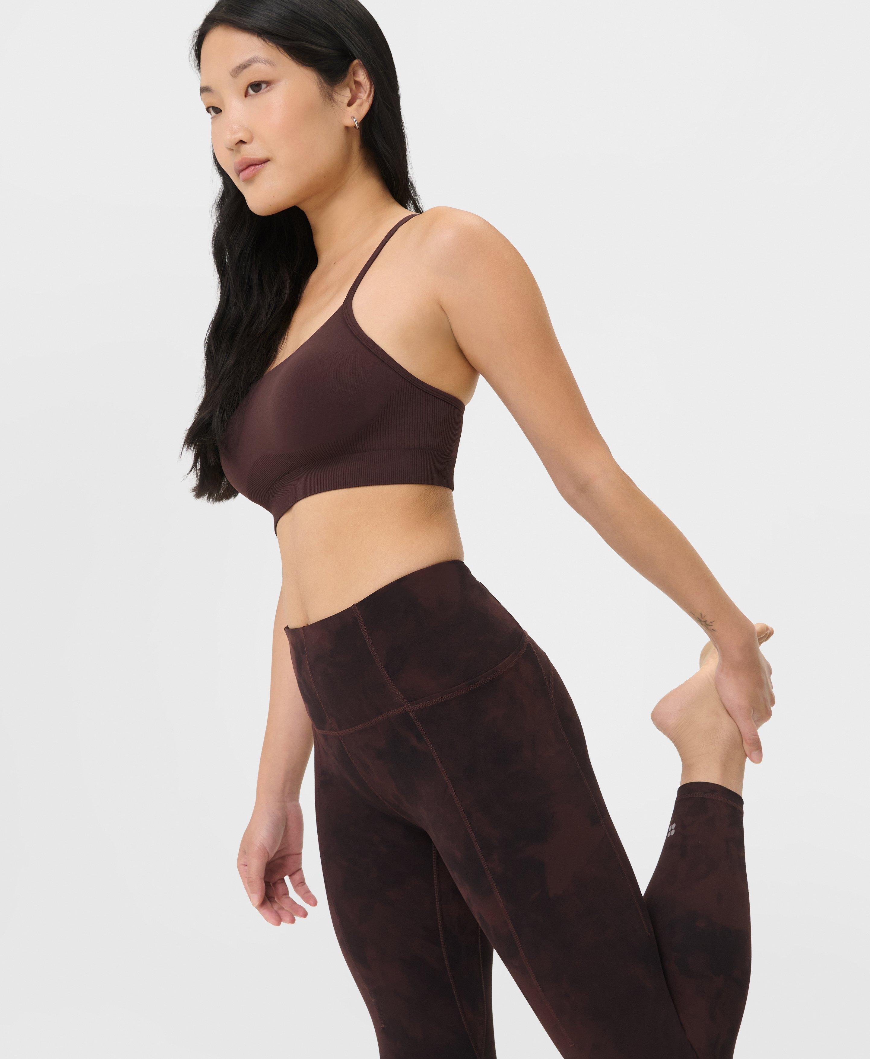 Sweaty Betty Super Soft 7/8 Yoga Leggings, Brown, Women's XL