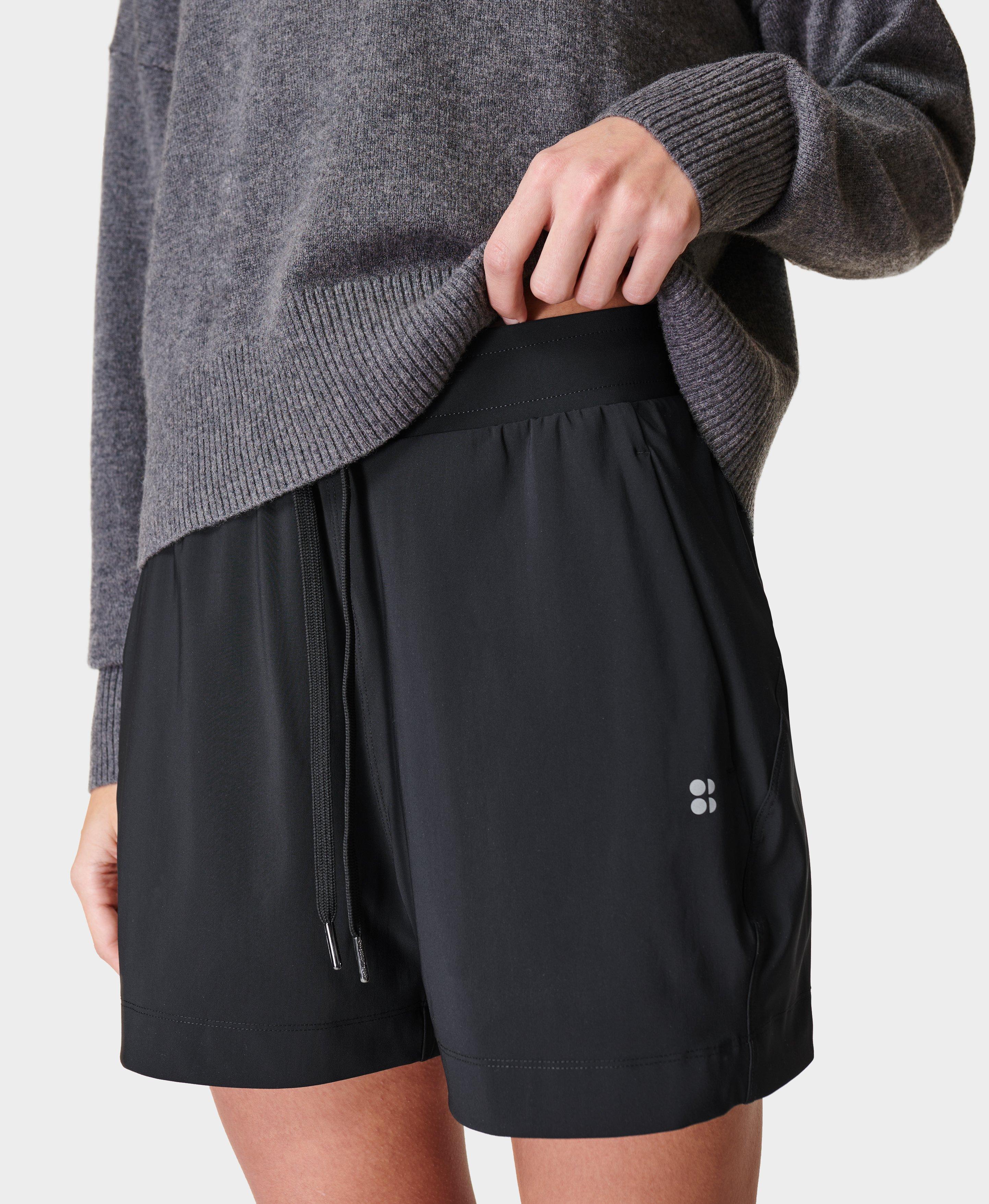 Women\'s Shorts + | Betty Sweaty Shorts Skorts - Black Explorer |