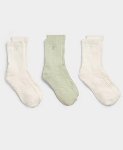 Essentials Go Faster Ankle Socks 3 Pack , Sage Green | Sweaty Betty